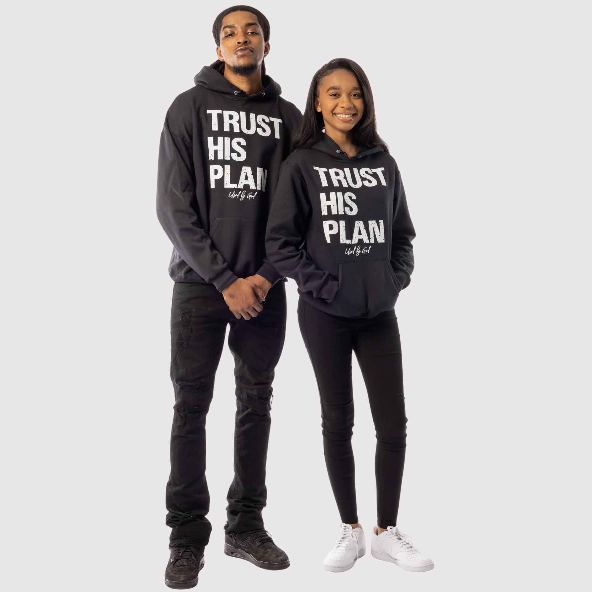 Trust His Plan Acid Wash Hoodie