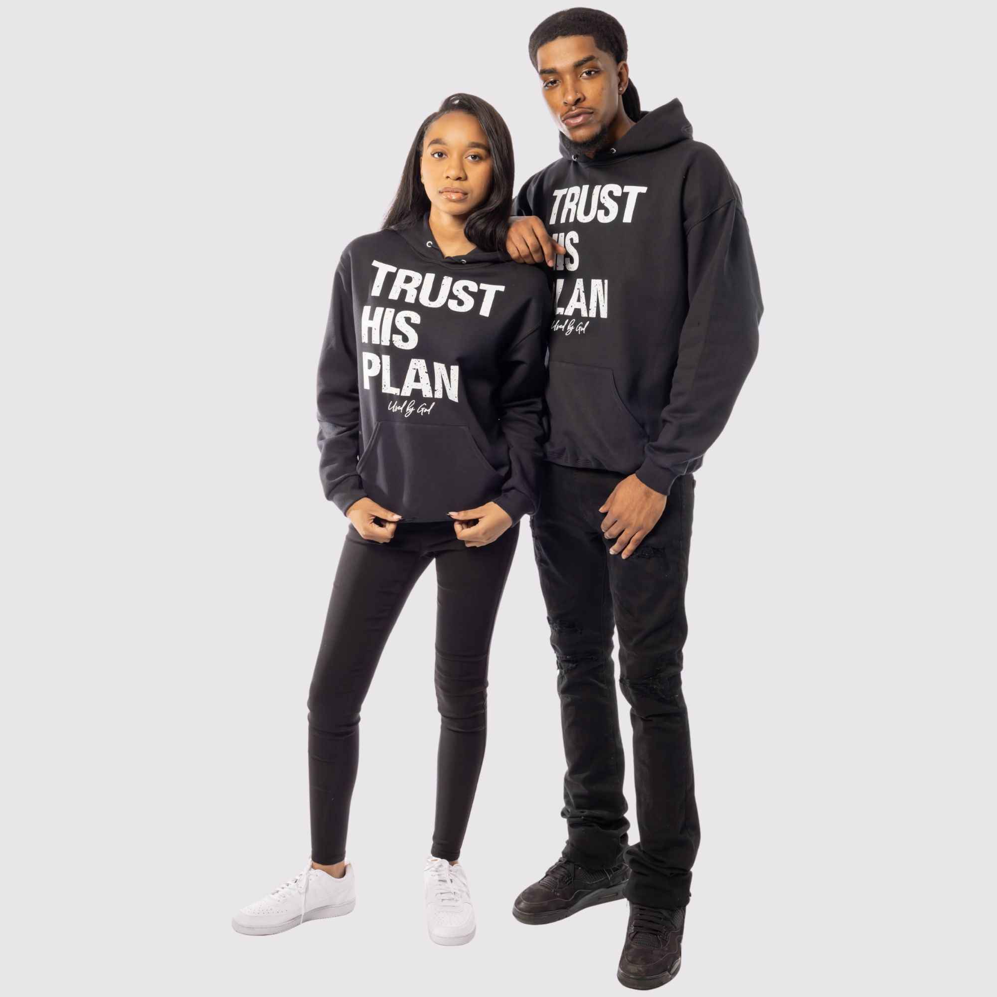 Trust His Plan Acid Wash Hoodie