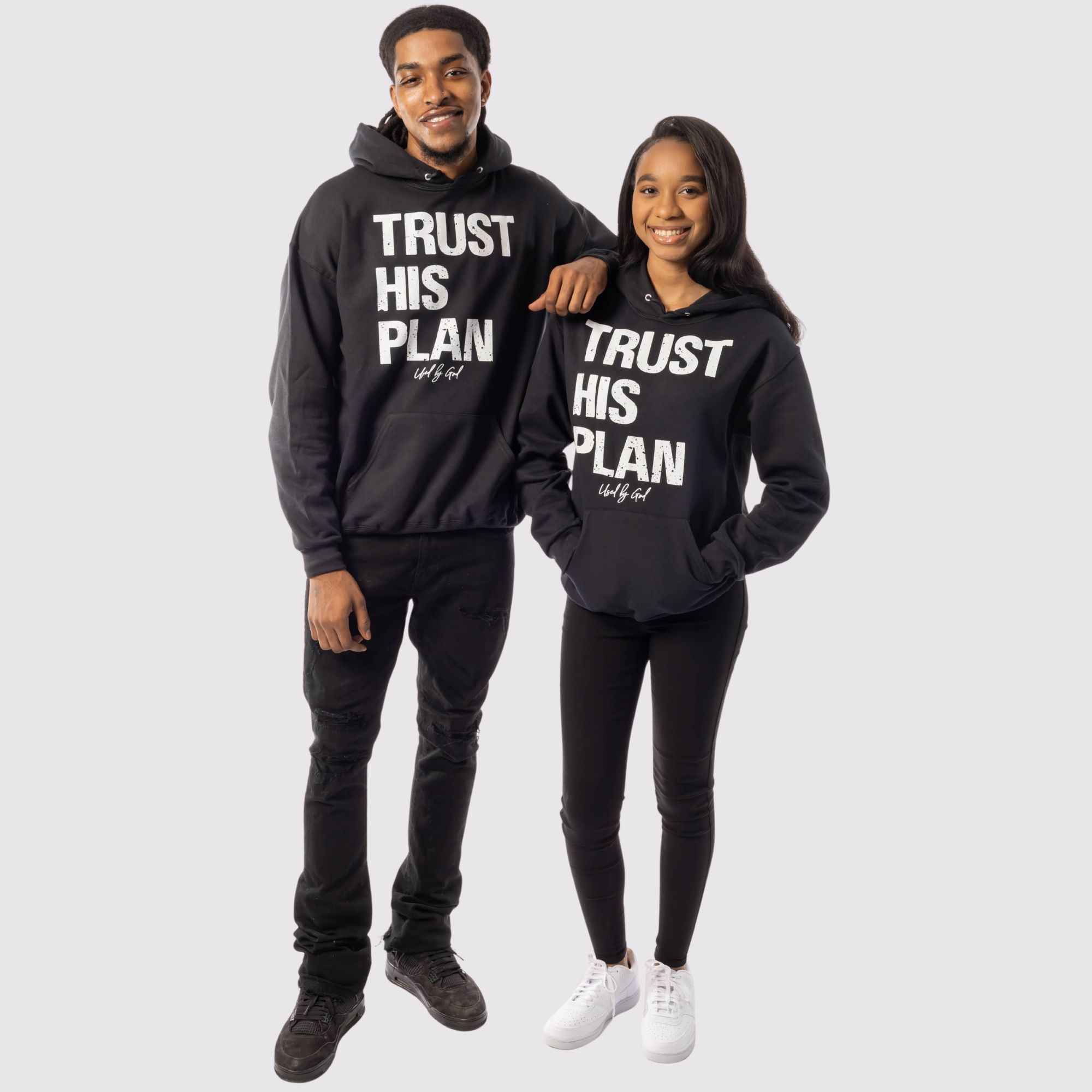 Trust His Plan Acid Wash Hoodie