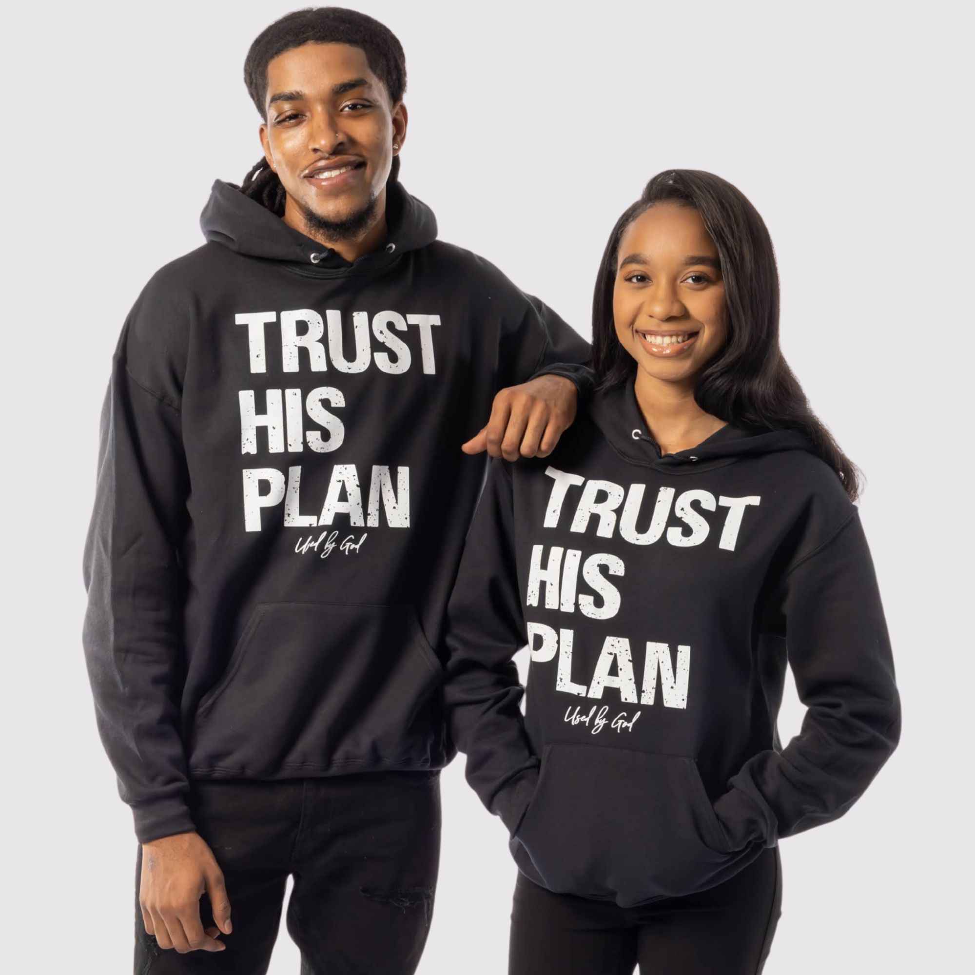 Trust His Plan Acid Wash Hoodie