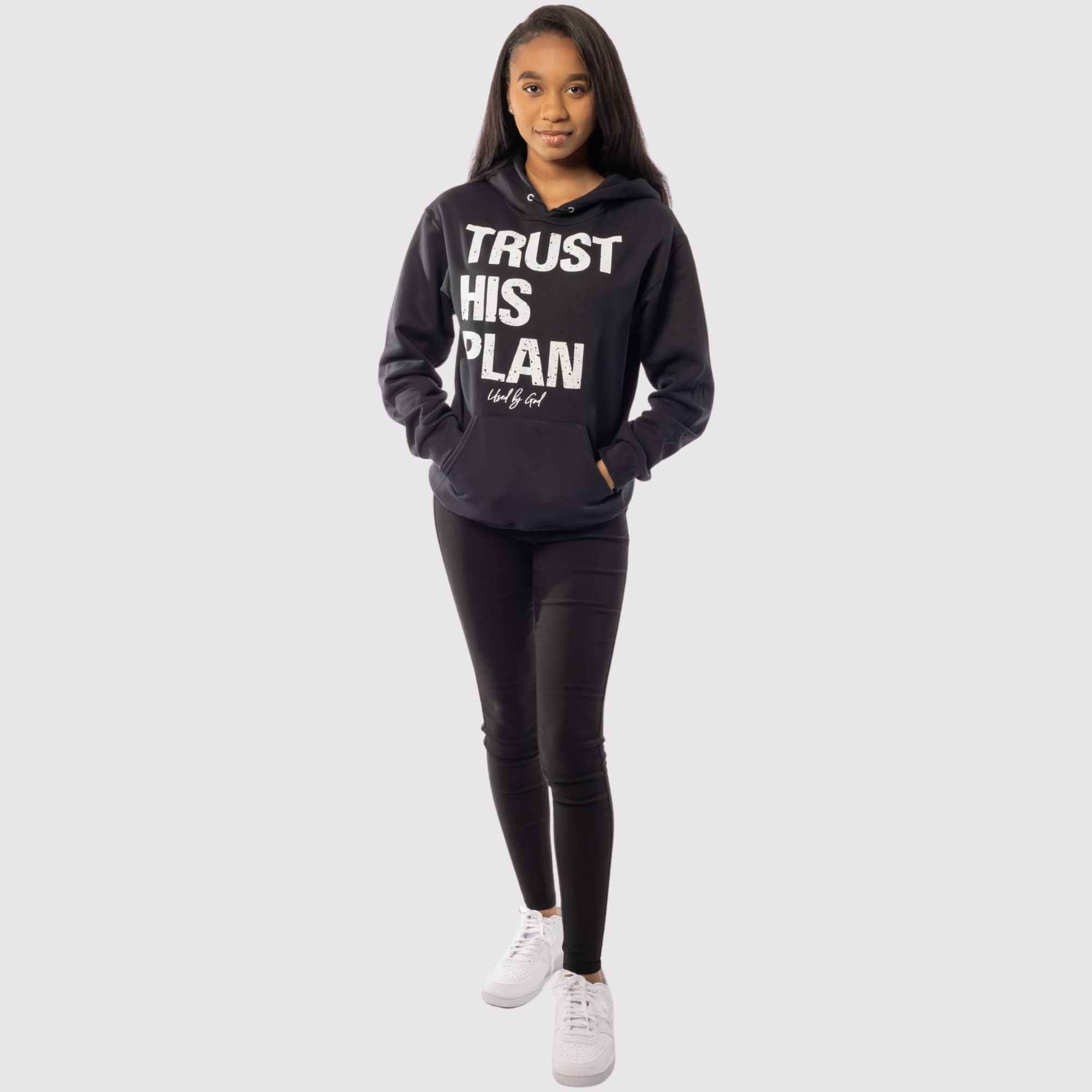 Trust His Plan Acid Wash Hoodie