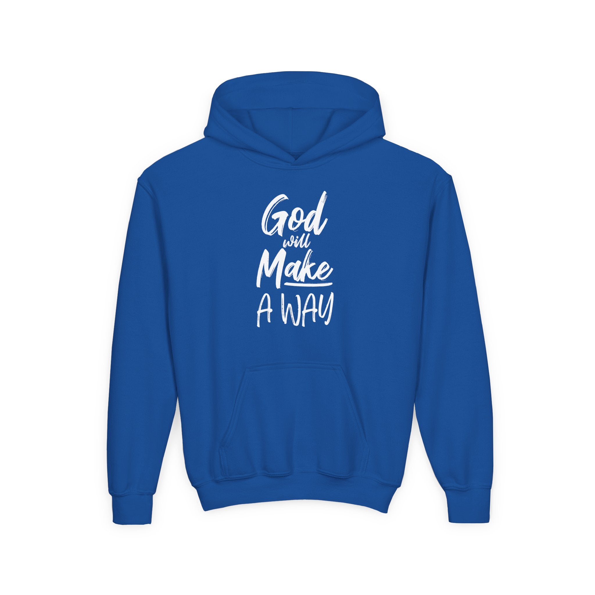 God Will Make A Way Kids Hoodie Royal
