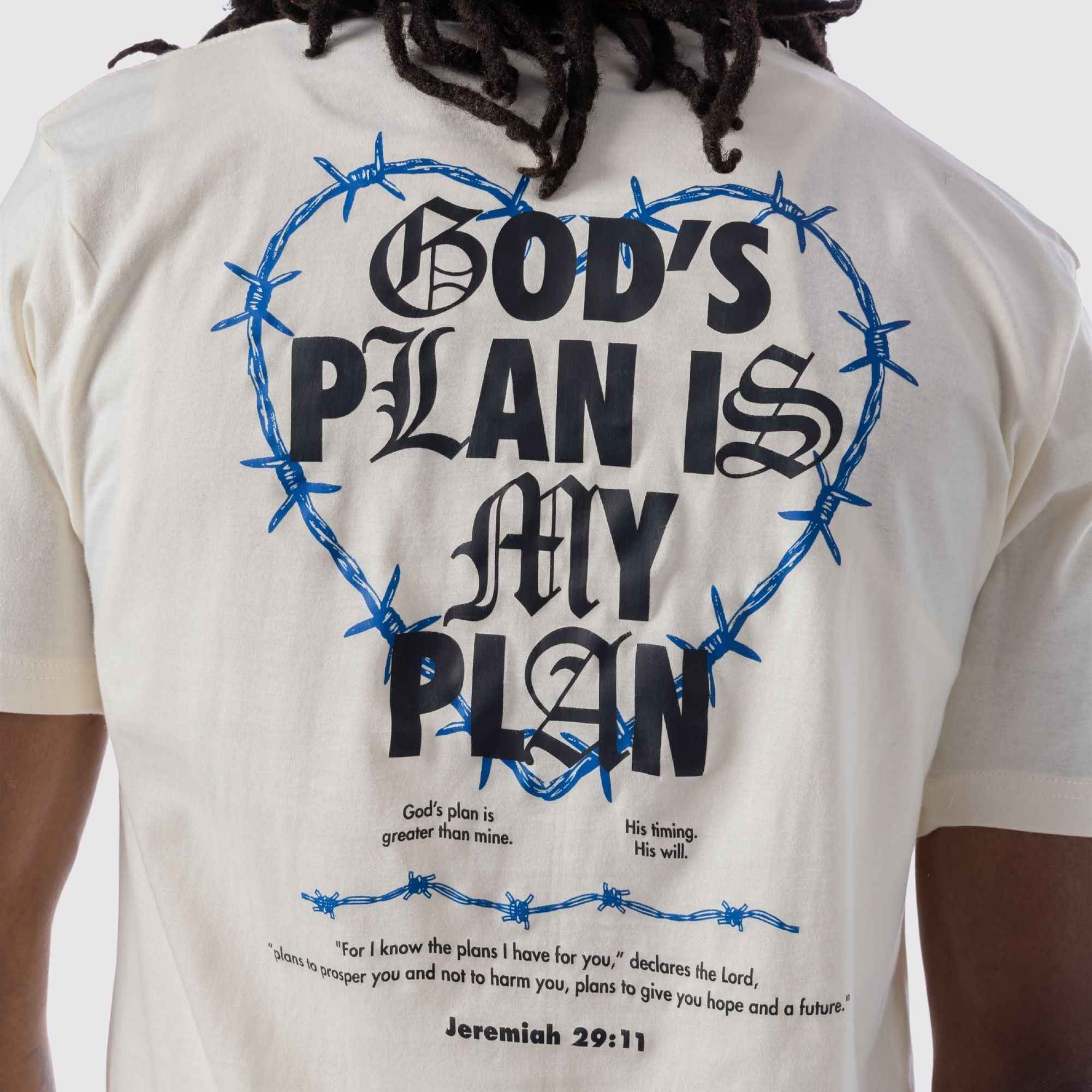 Covered By Grace God's Plan Short Set (Off White)