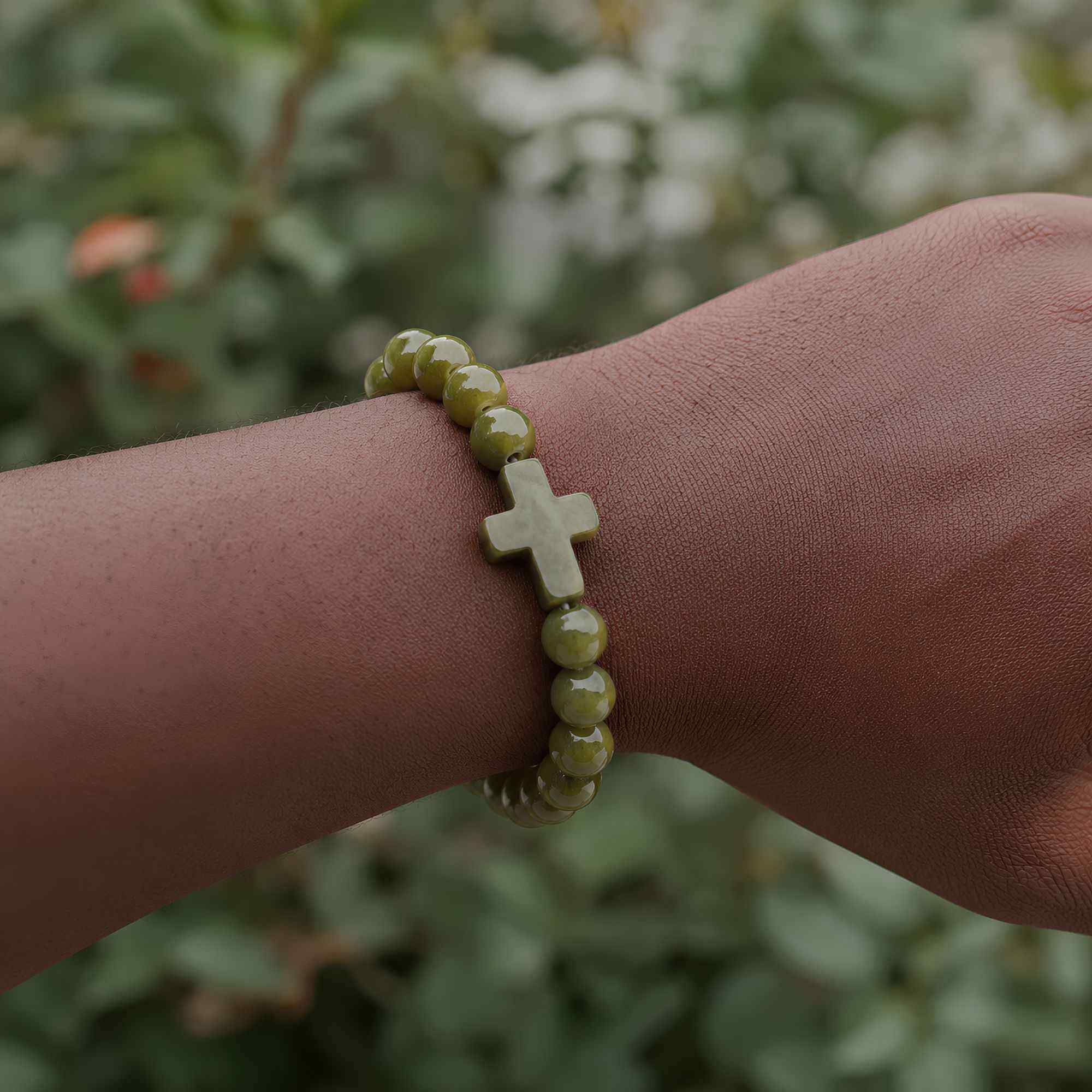 Covered By Grace Cross Bracelet