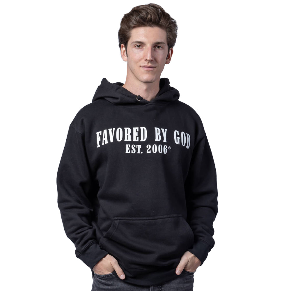 Favored By God Est. 2006 Hoodie, Used By God, Used By God Clothing, Christian Apparel, Christian Hoodies, Christian Clothing, Christian Shirts, God Shirts, Christian Sweatshirts, God Clothing, Jesus Hoodie, christian clothing t shirts, Jesus Clothes, t-shirts about jesus, hoodies near me, Christian Tshirts, God Is Dope, Art Of Homage, Red Letter Clothing, Elevated Faith, Active Faith Sports, Beacon Threads, God The Father Apparel