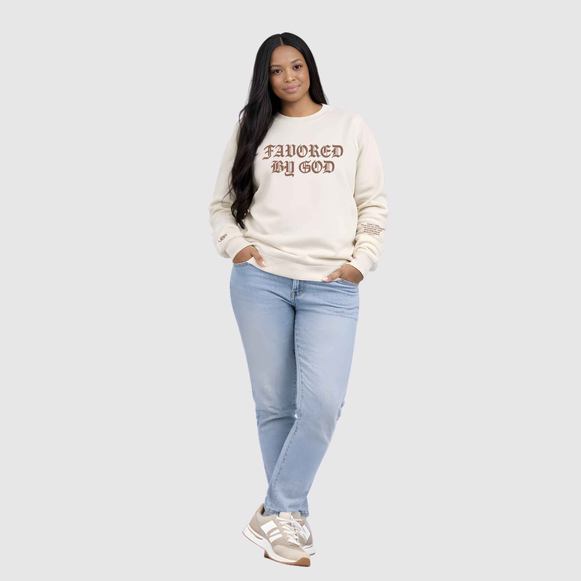 Favored By God Sweatshirt Natural