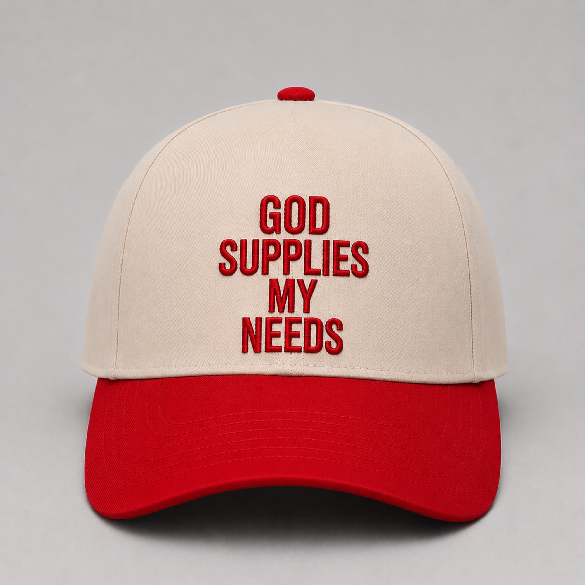 God Supplies My Needs Snapback Hat Fire