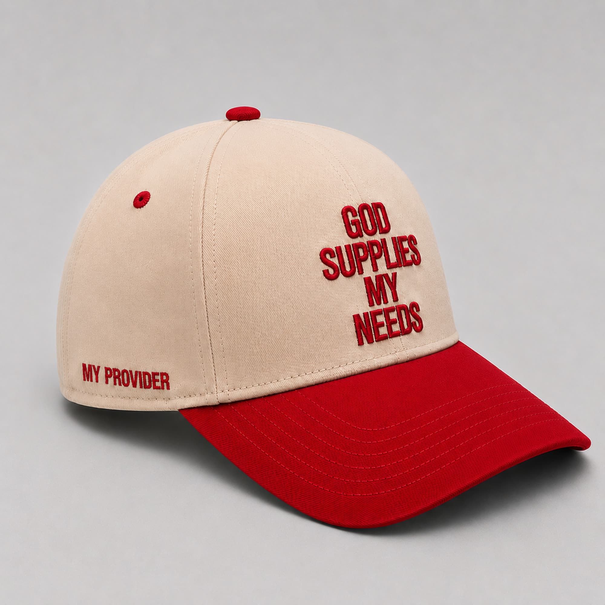 God Supplies My Needs Snapback Hat Fire