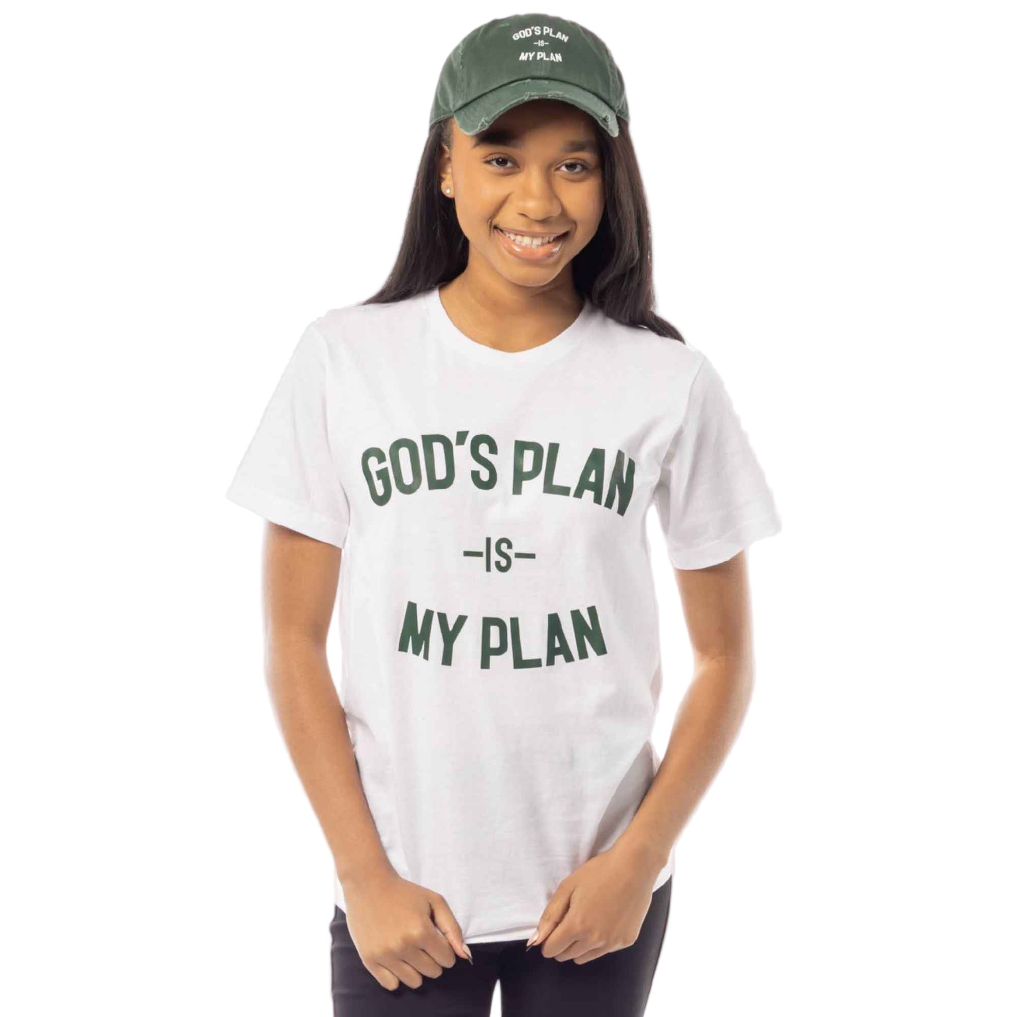 God's Plan My Plan shirt & Hat Bundle green, Trust His Plan, Trust God Shirt, God's Plan, Used By God, Used By God Clothing, Christian Apparel, Christian T-Shirts, Christian Shirts, christian t shirts for women, Men's Christian T-Shirt, Christian Clothing, God Shirts, christian clothing t shirts, Christian Sweatshirts, womens christian t shirts, t-shirts about jesus, God Clothing, Jesus Hoodie, God Is Dope, Art Of Homage, Red Letter Clothing, Elevated Faith, Beacon Threads, God The Father Apparel