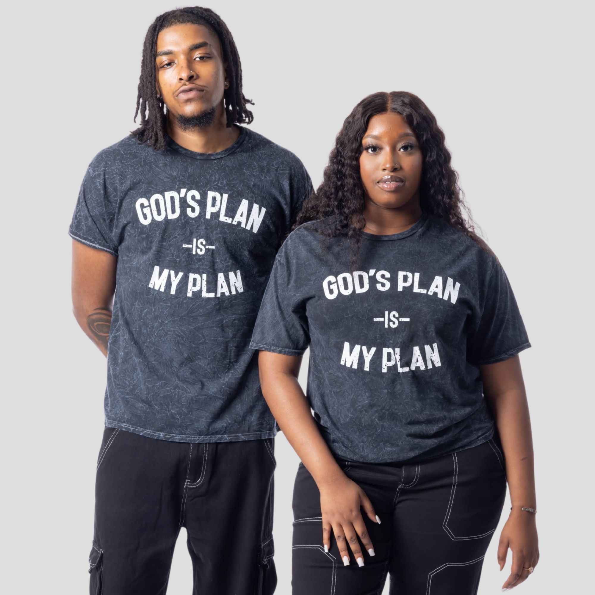 God's Plan My Plan Acid Wash