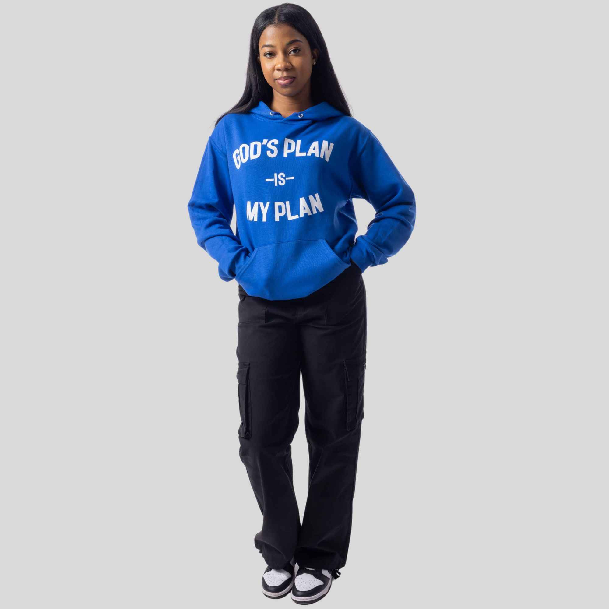 God's Plan Is My Plan Hoodie (Royal)