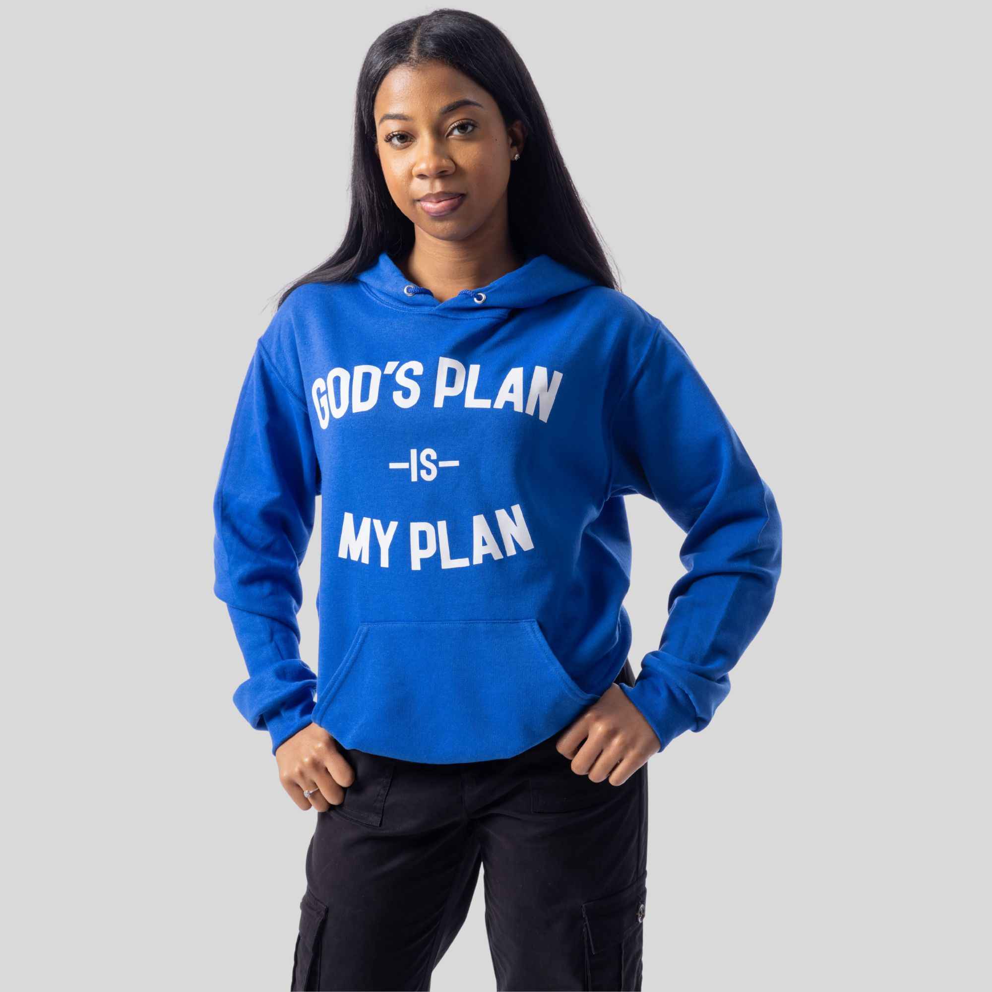 God's Plan Is My Plan Hoodie (Royal)