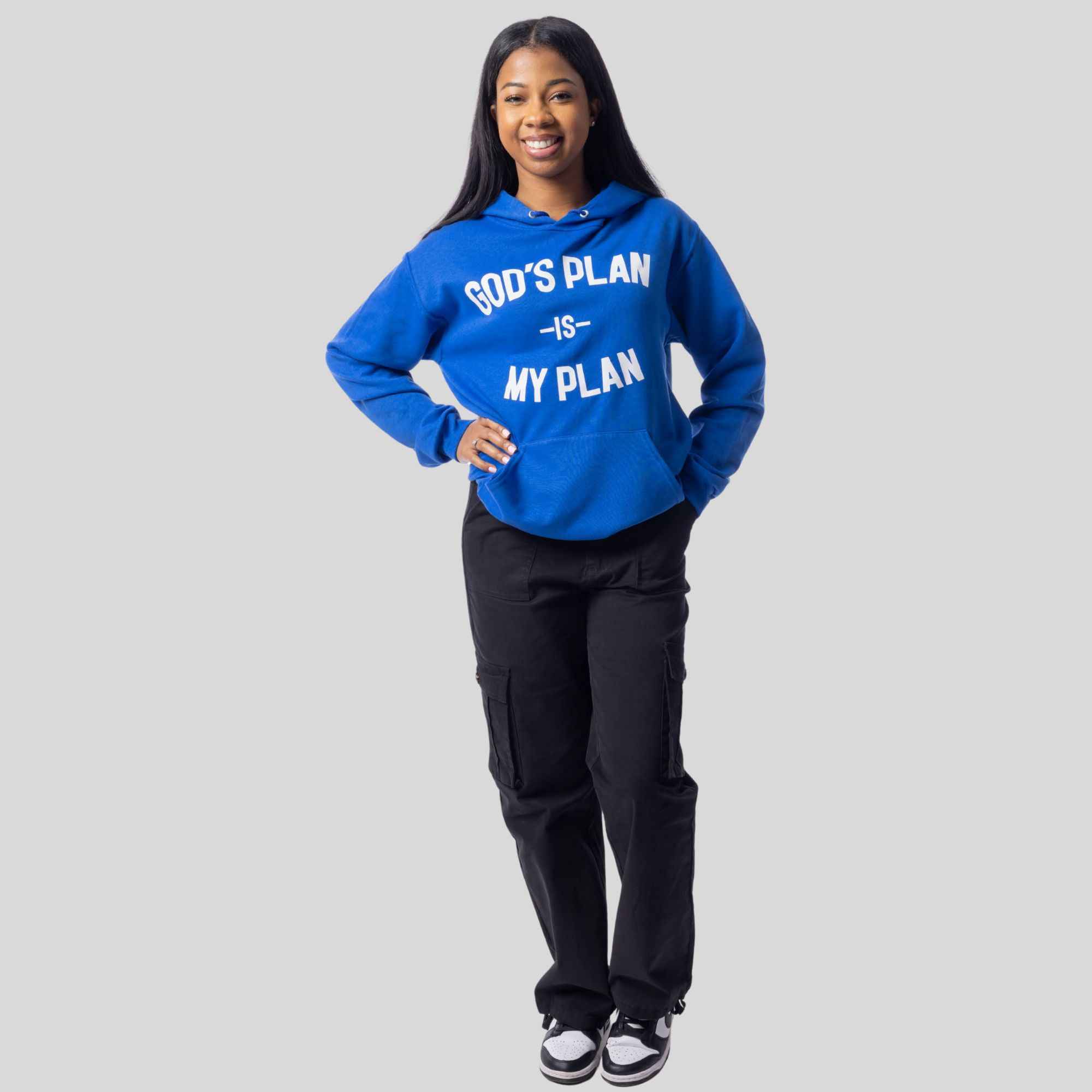 God's Plan Is My Plan Hoodie (Royal)