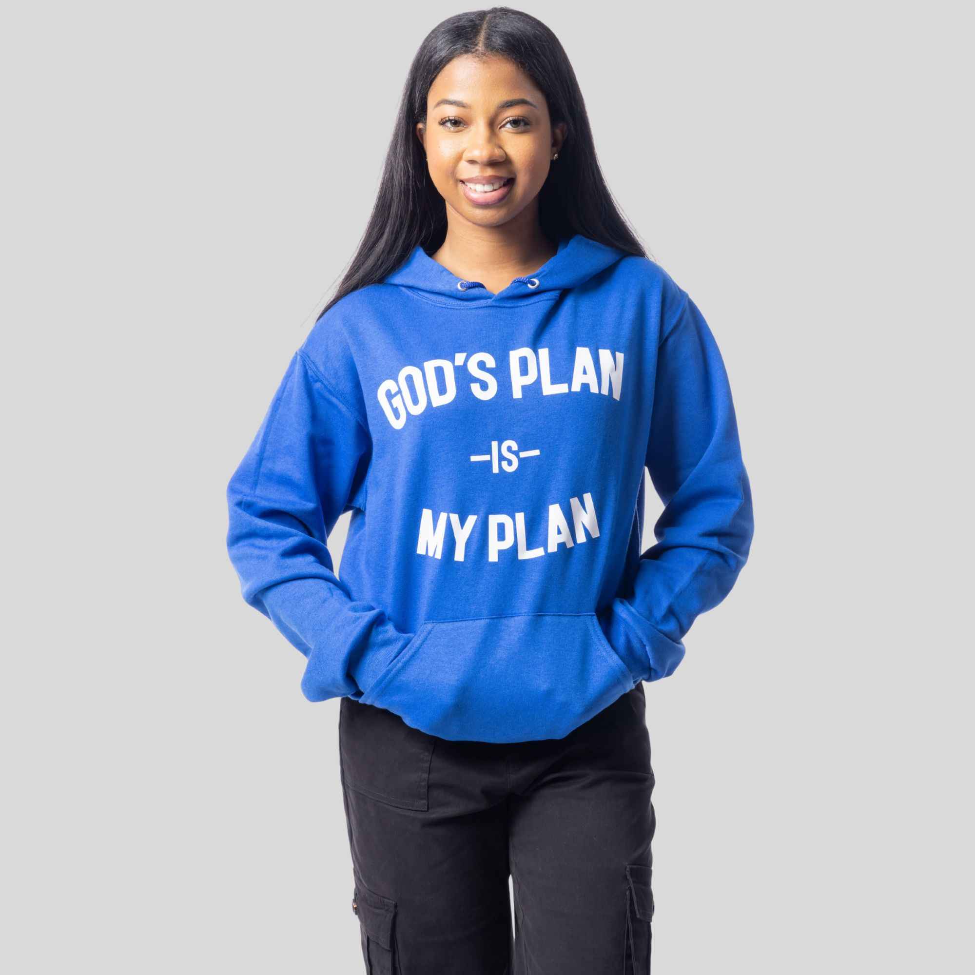 God's Plan Is My Plan Hoodie (Royal)