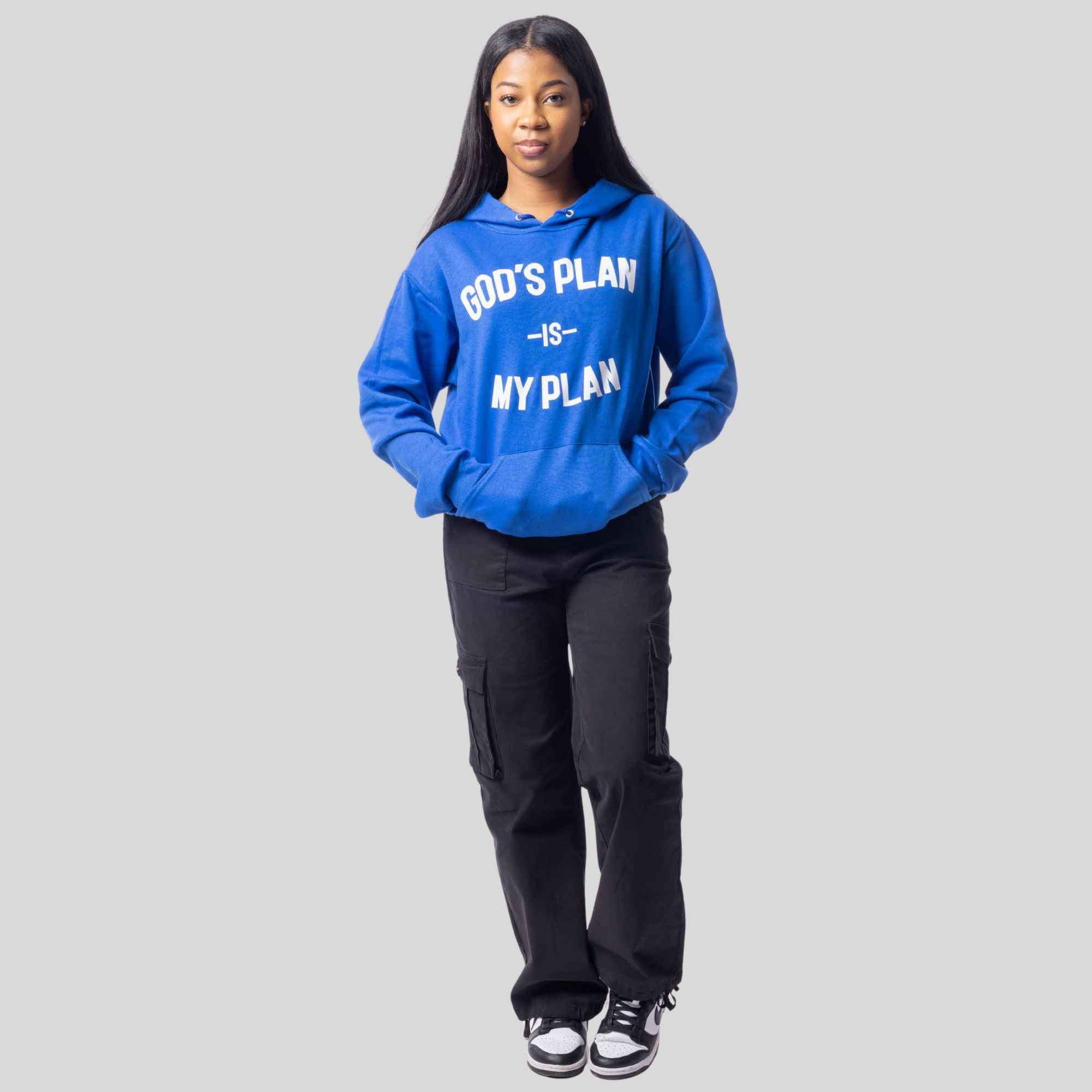 God's Plan Is My Plan Hoodie (Royal)