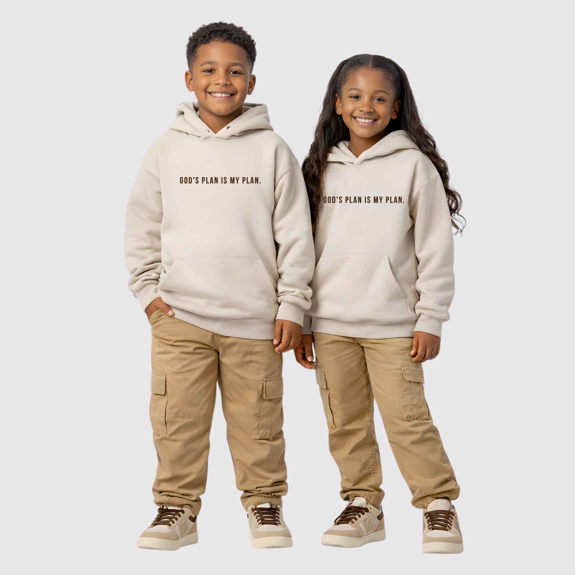 God's Plan My Plan Jeremiah Kids Hoodie