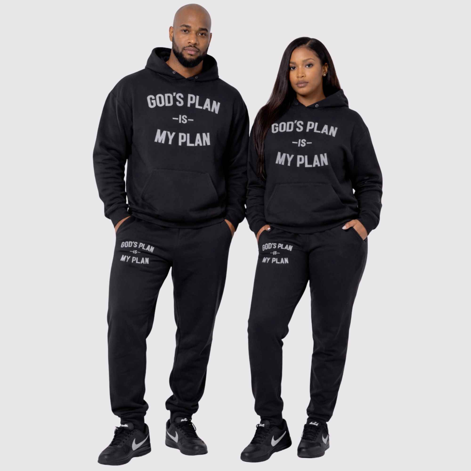 God's Plan My Plan Sterling Jogger Set
