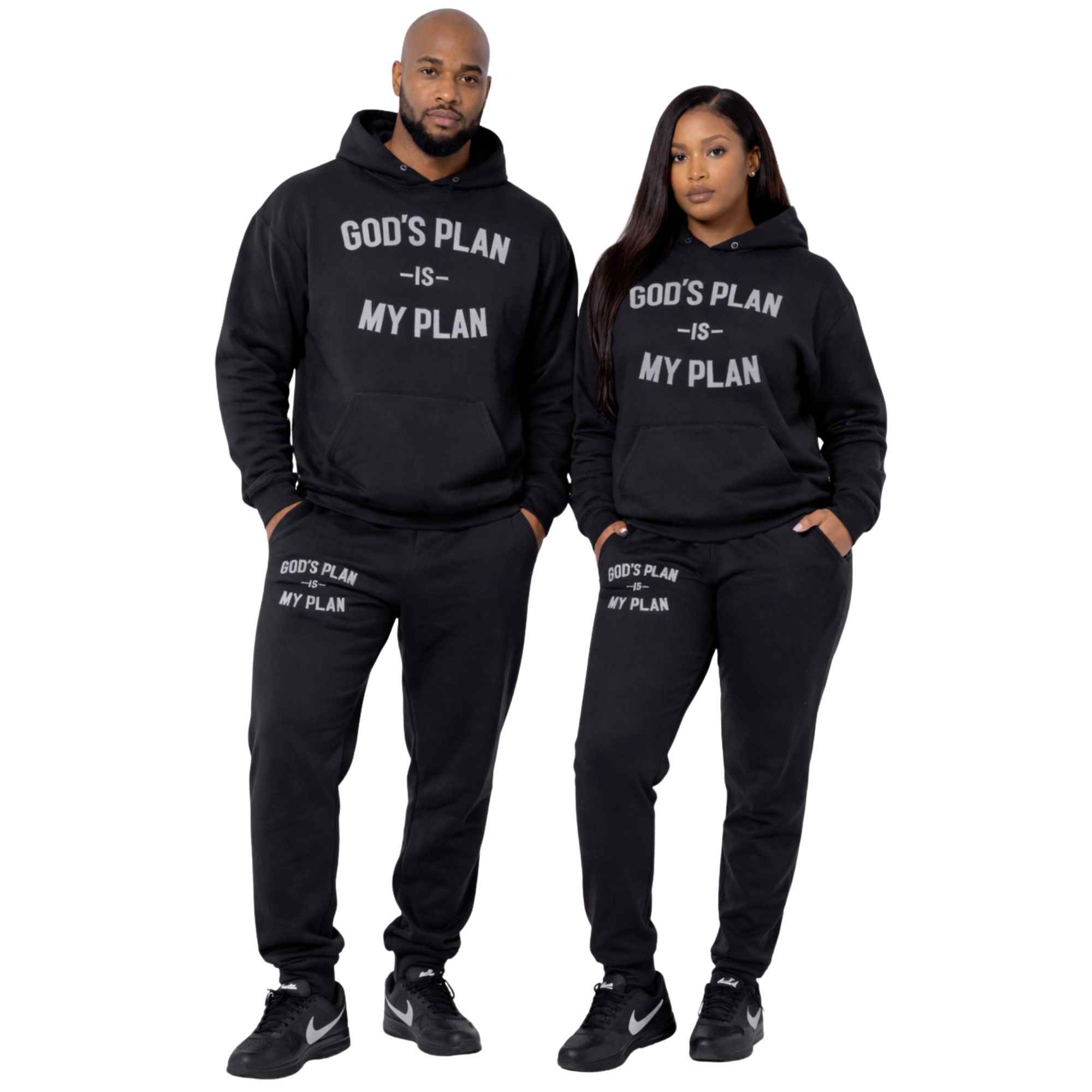 God's Plan My Plan Sterling Jogger Set