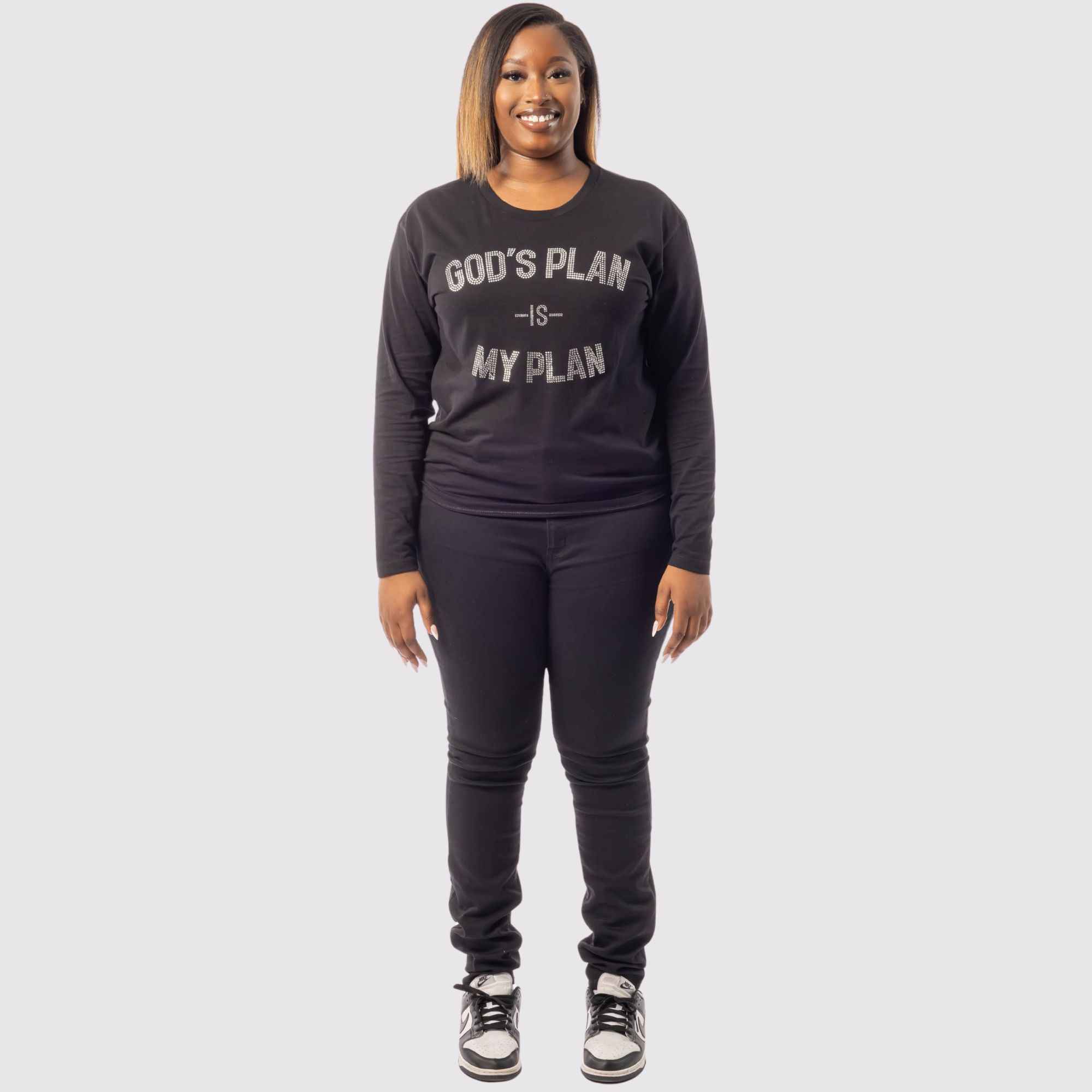God's Plan Rhinestone LS Eternal