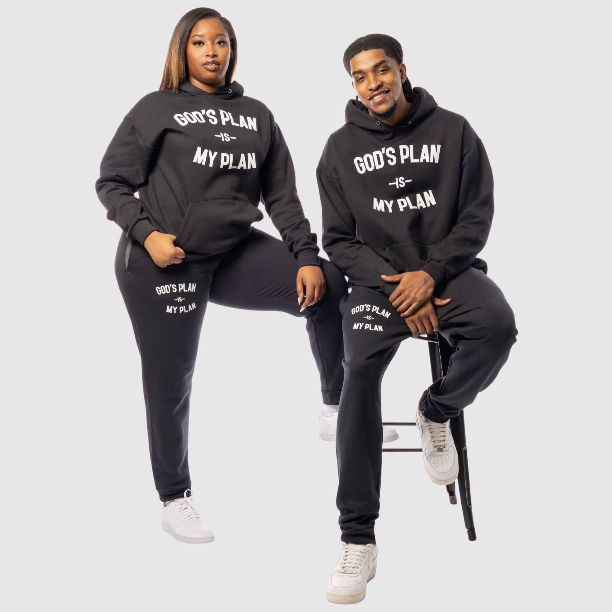 God's Plan My Plan Jogger Set