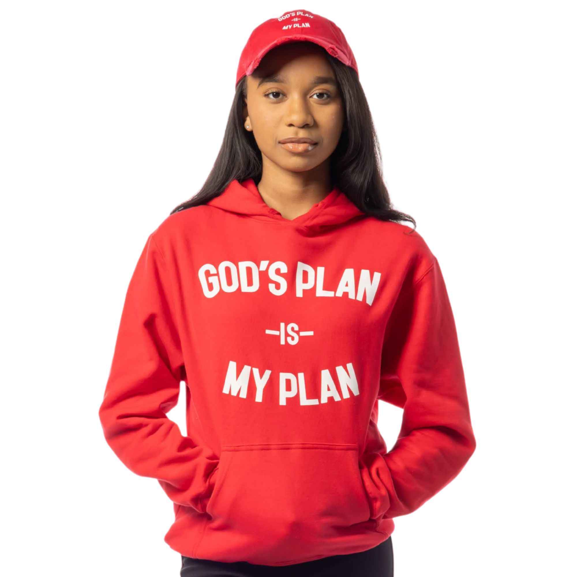 God's Plan My Plan Hoodie & Hat Bundle Red, Trust His Plan, Trust God Shirt, God's Plan, Used By God, Used By God Clothing, Christian Apparel, Christian T-Shirts, Christian Shirts, christian t shirts for women, Men's Christian T-Shirt, Christian Clothing, God Shirts, christian clothing t shirts, Christian Sweatshirts, womens christian t shirts, t-shirts about jesus, God Clothing, Jesus Hoodie, God Is Dope, Art Of Homage, Red Letter Clothing, Elevated Faith, Beacon Threads, God The Father Apparel