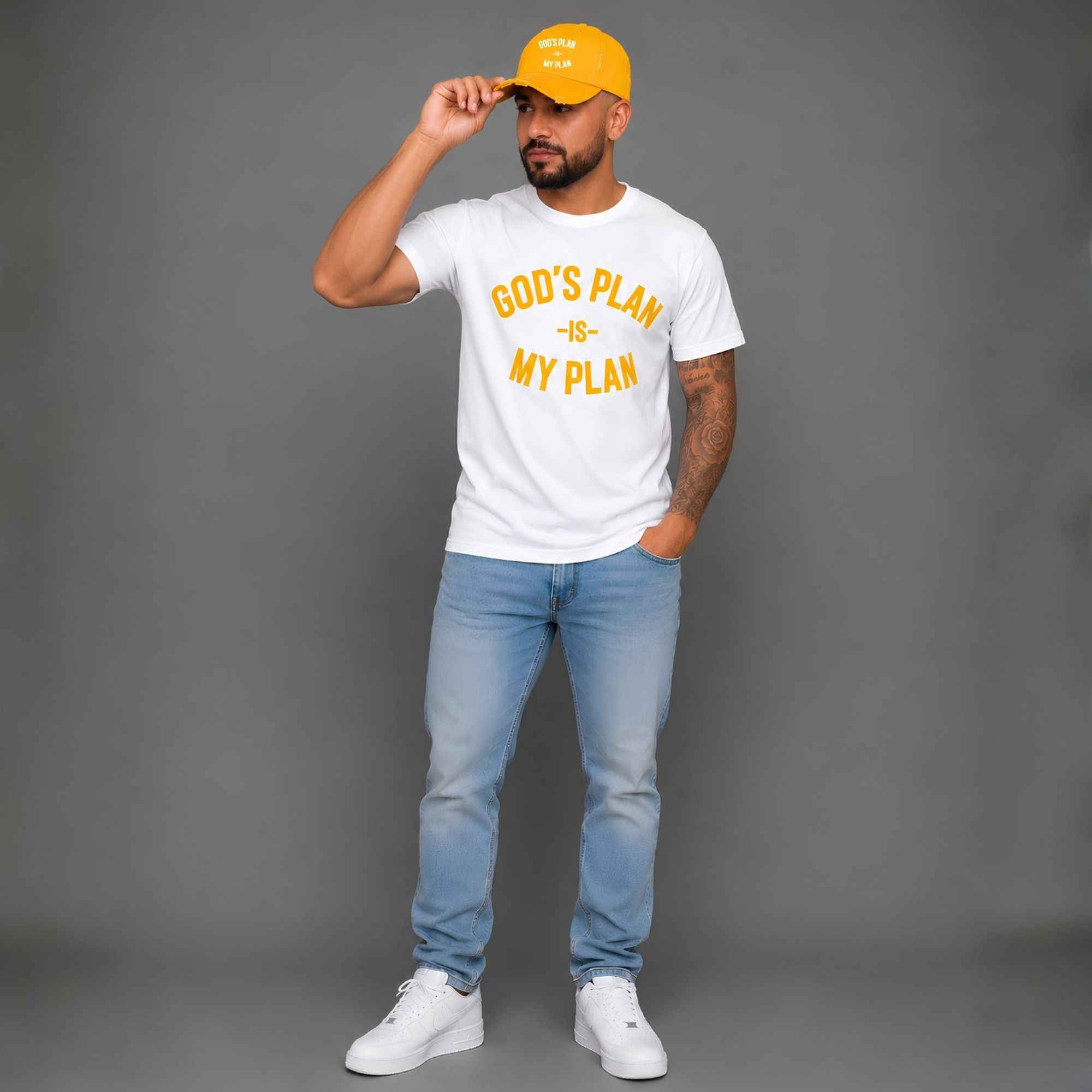 God's Plan My Plan T-Shirt & Hat Bundle Purpose