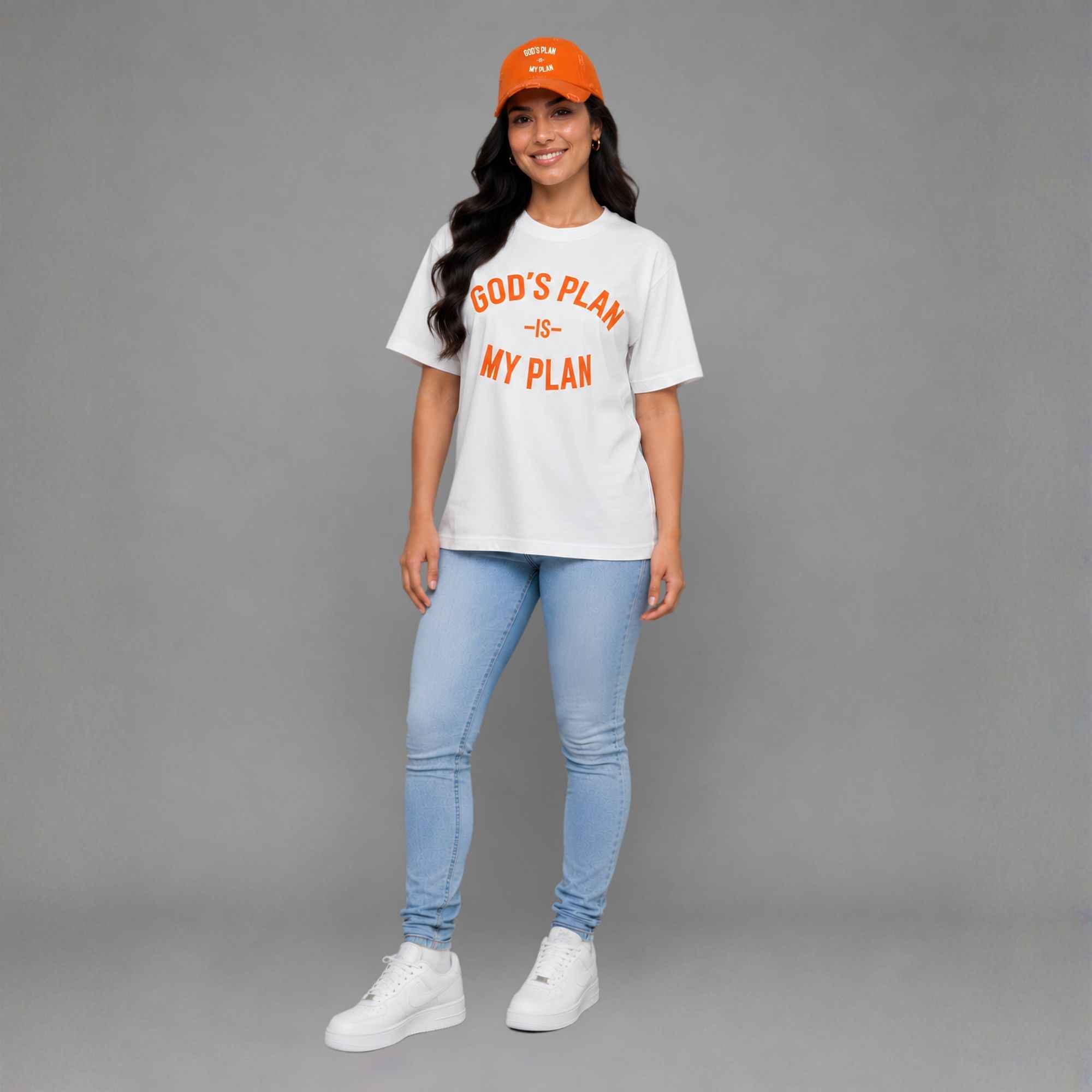 God's Plan My Plan T-Shirt & Hat Bundle Harvest