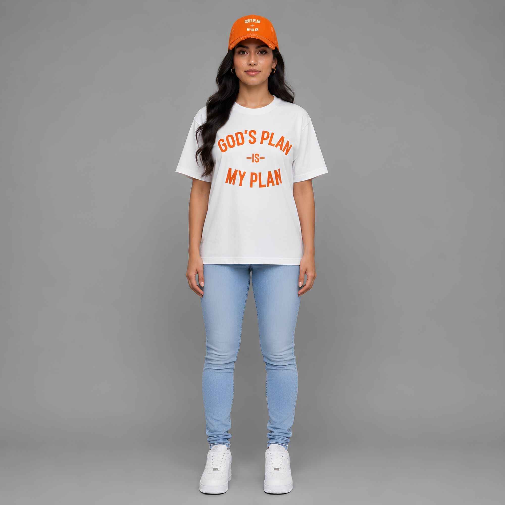 God's Plan My Plan T-Shirt & Hat Bundle Harvest