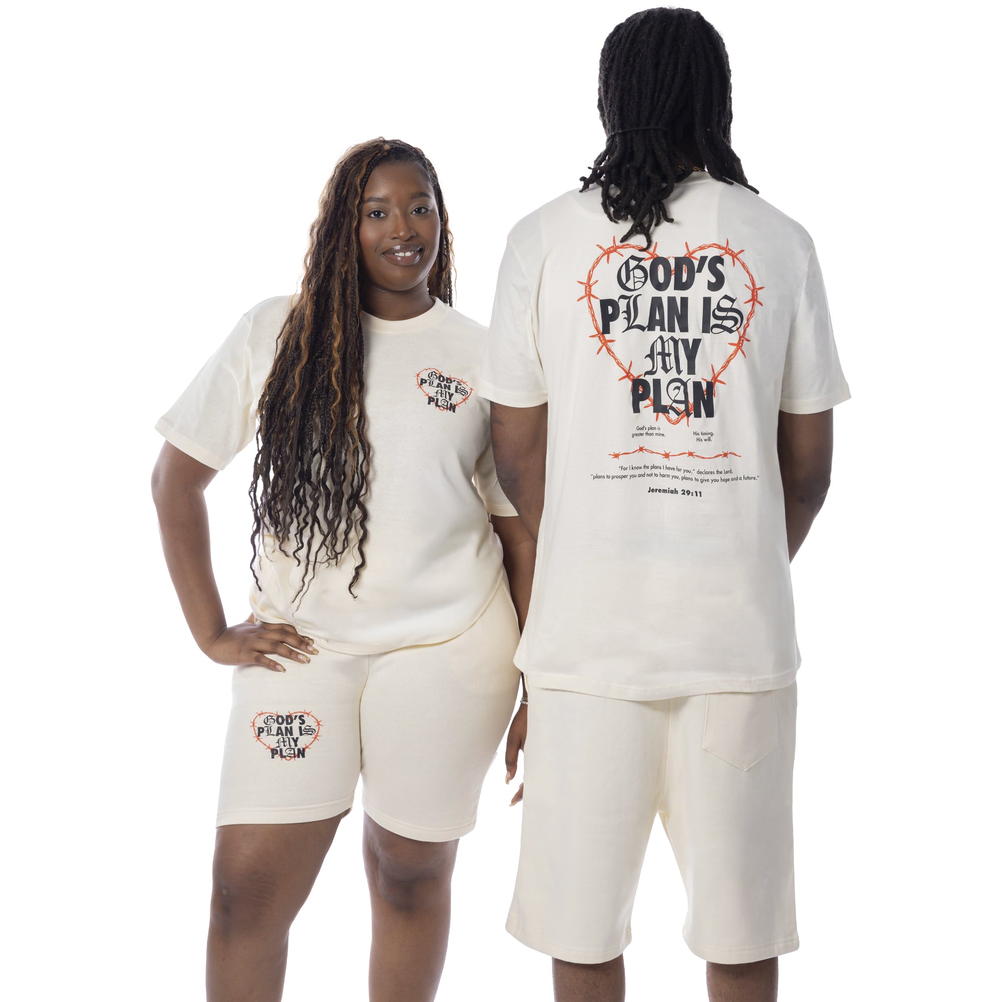 Covered By Grace God's Plan Fire Short Set