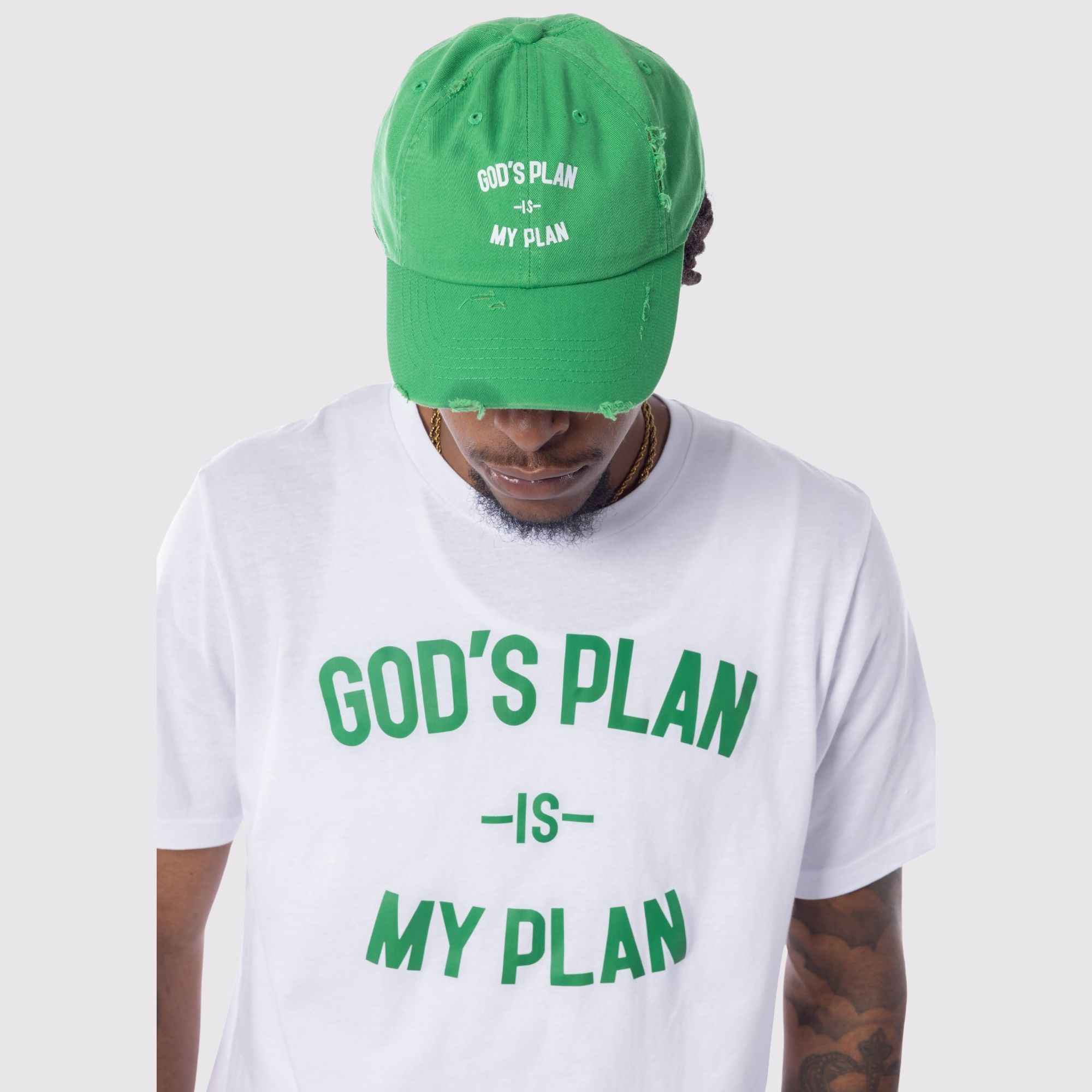 God's Plan My Plan T-Shirt & Hat Bundle Wisdom