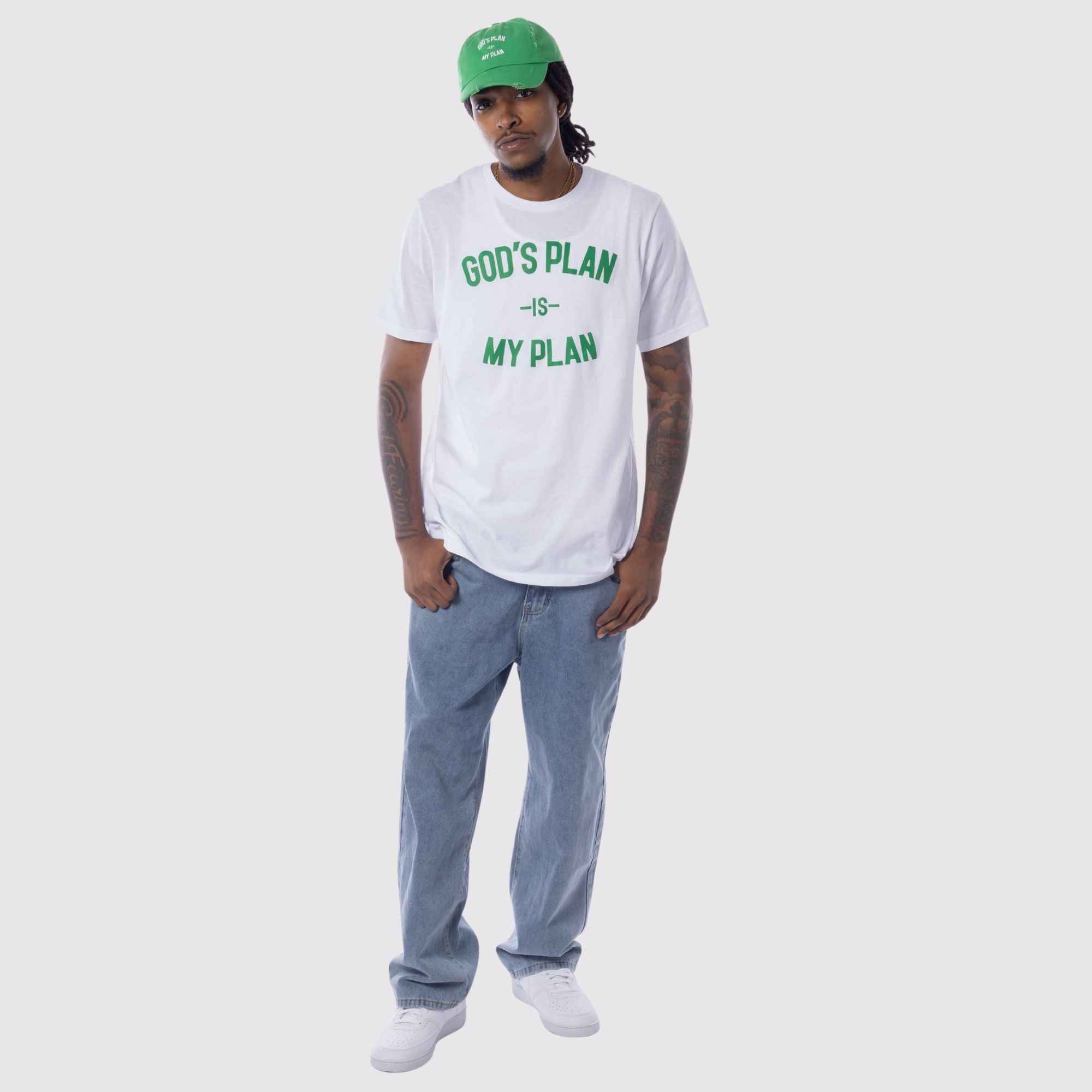 God's Plan My Plan T-Shirt & Hat Bundle Wisdom