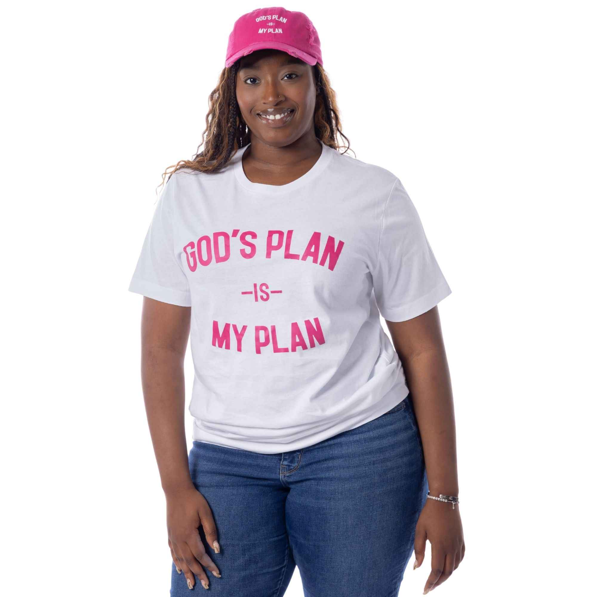 God's Plan My Plan T-Shirt & Hat Bundle Peace