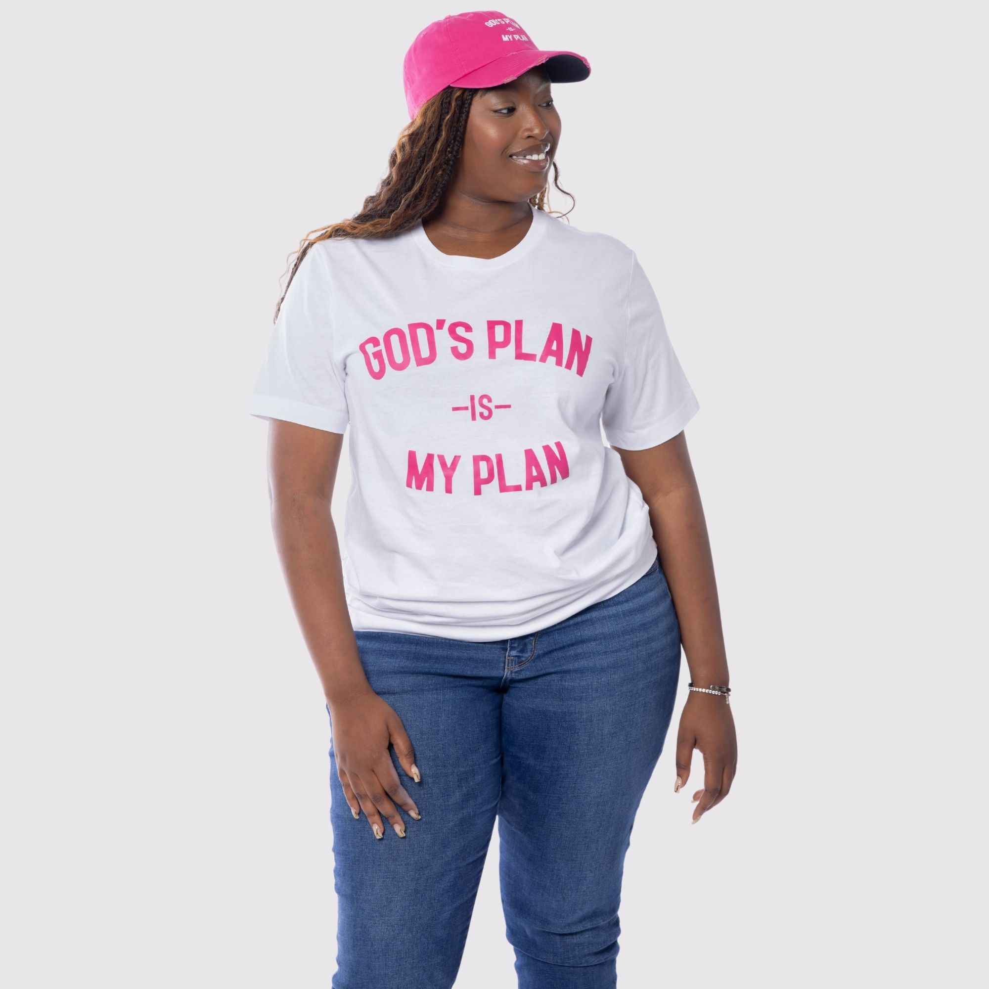 God's Plan My Plan T-Shirt & Hat Bundle Peace