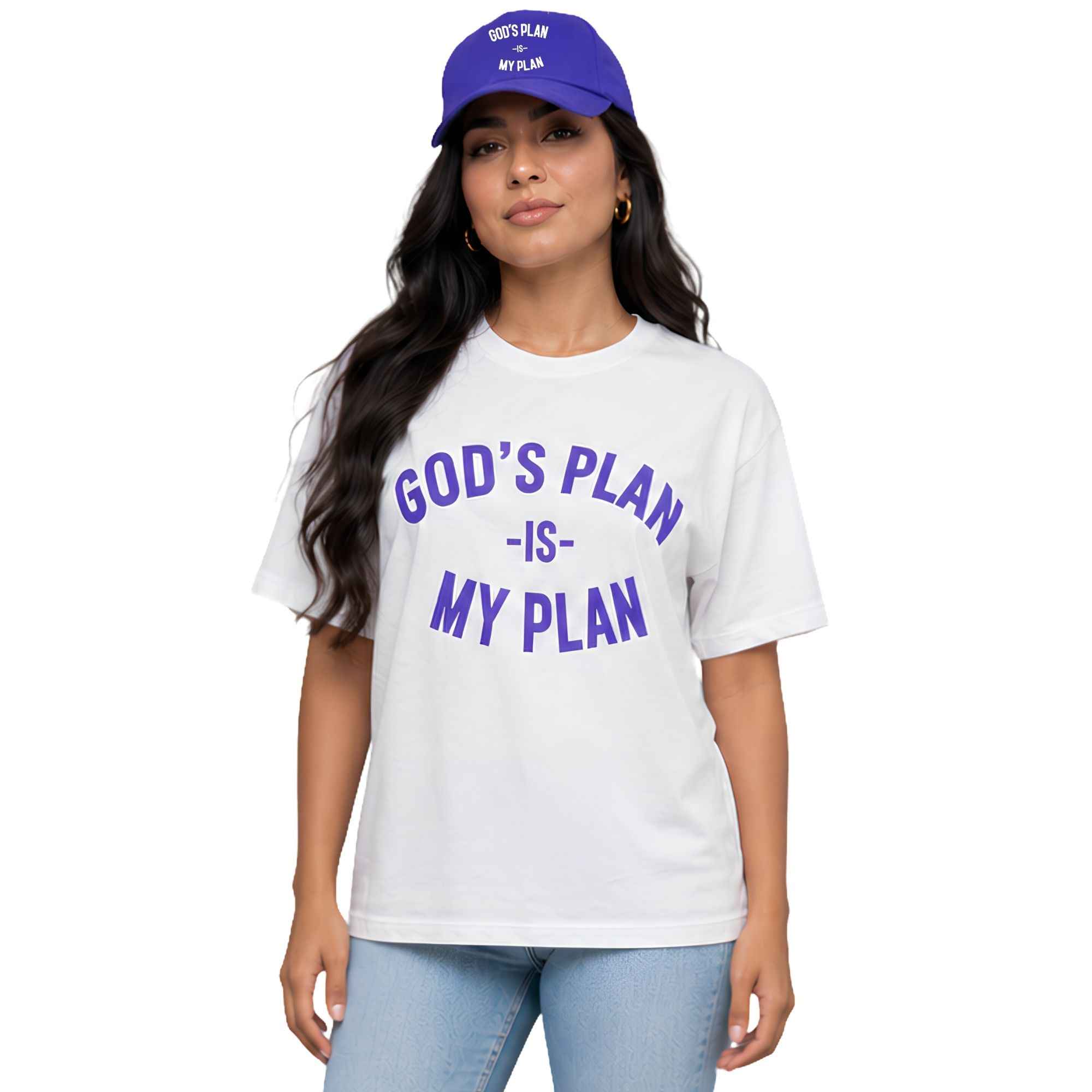 God's Plan My Plan T-Shirt & Hat Bundle Worship