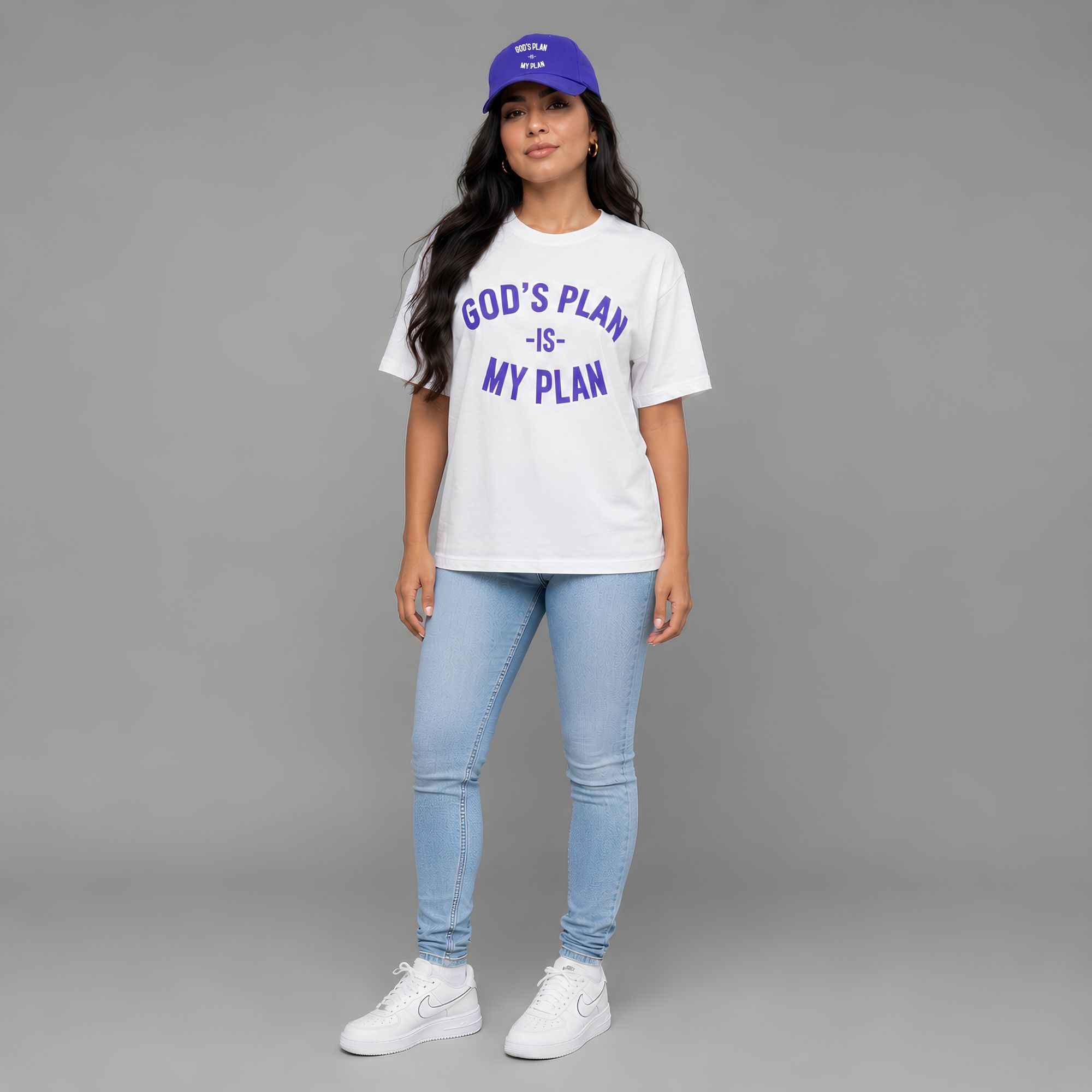 God's Plan My Plan T-Shirt & Hat Bundle Worship