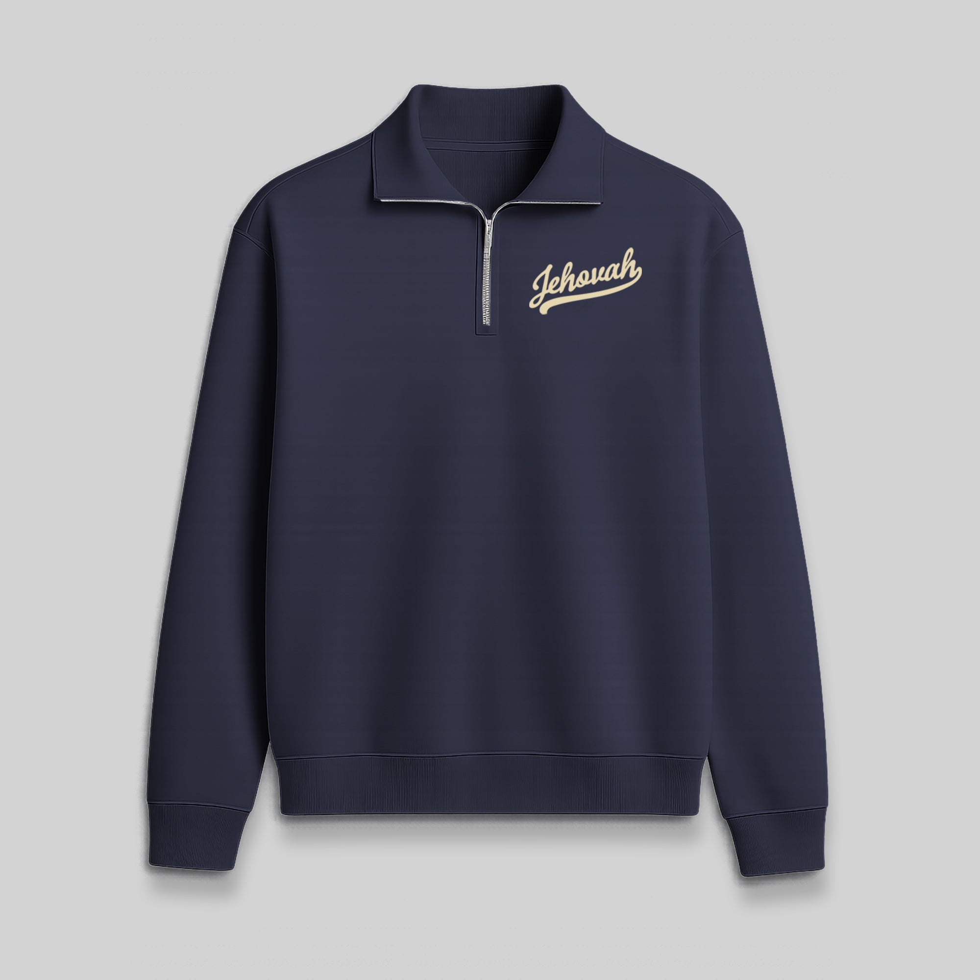 Jehovah Navy Quarter Zip Pullover