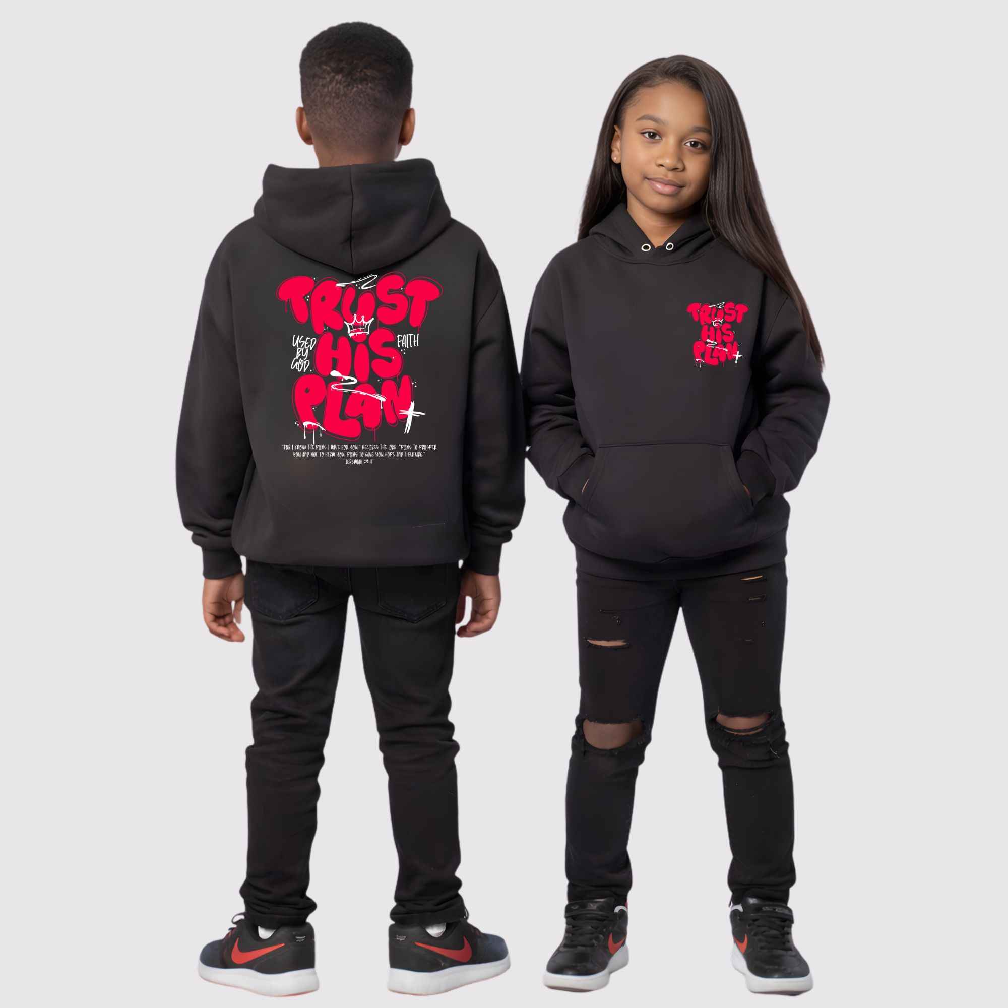 Trust His Plan Jeremiah Kids Hoodie