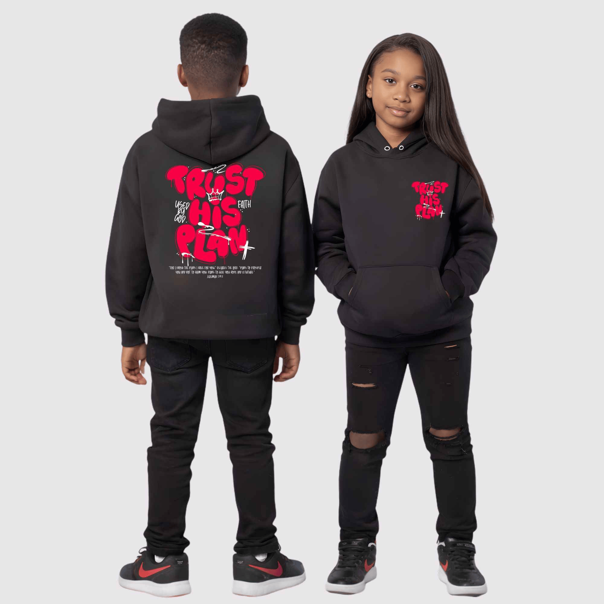 Trust His Plan Jeremiah Kids Hoodie