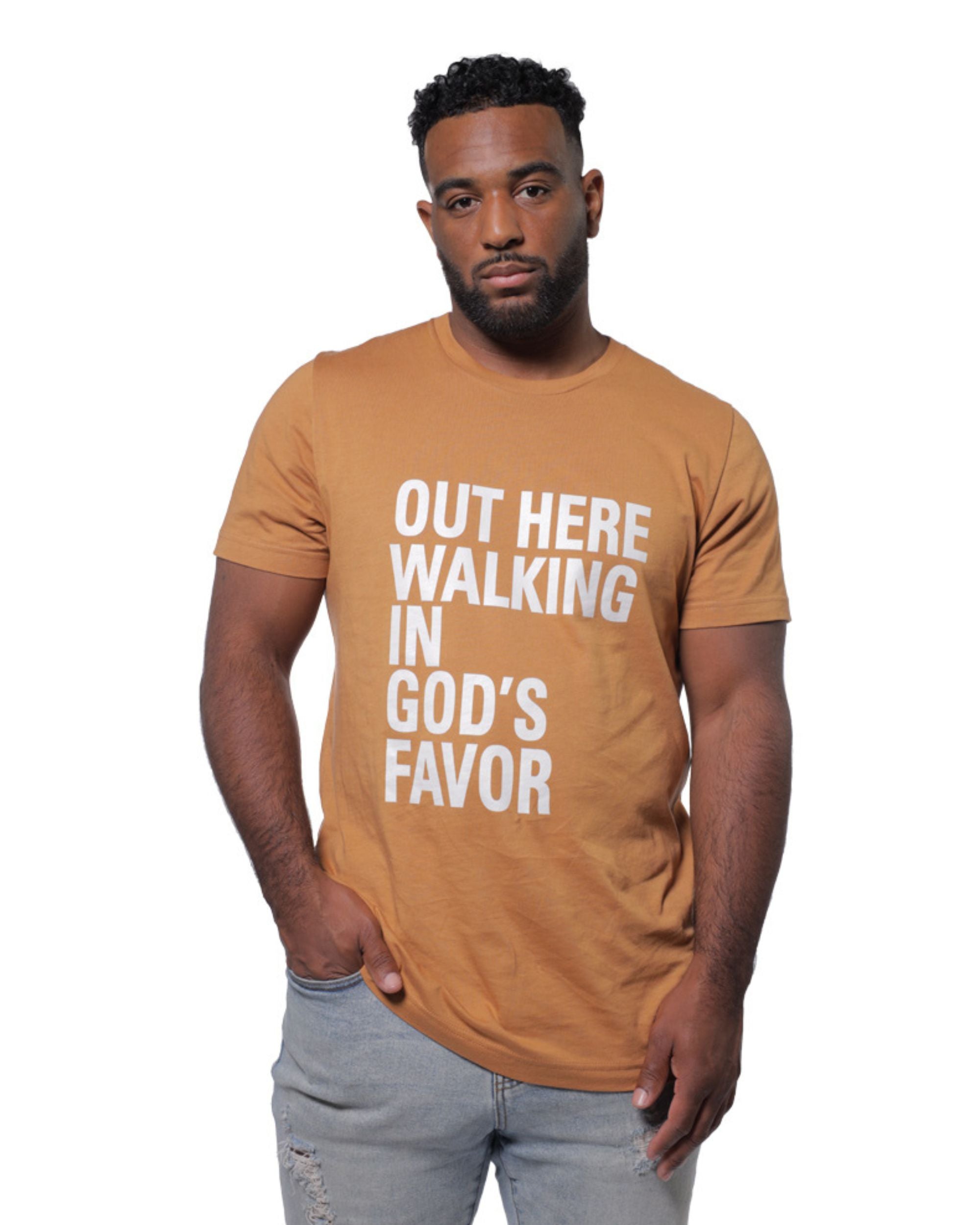 Walking In God's Favor Original Tee, Used By God, Used By God Clothing, Christian Apparel, Christian T-Shirts, Christian Shirts, christian t shirts for women, Men's Christian T-Shirt, Christian Clothing, God Shirts, christian clothing t shirts, Christian Sweatshirts, womens christian t shirts, t-shirts about jesus, God Clothing, Jesus Hoodie, Jesus Clothes, God Is Dope, Art Of Homage, Red Letter Clothing, Elevated Faith, Beacon Threads, God The Father Apparel