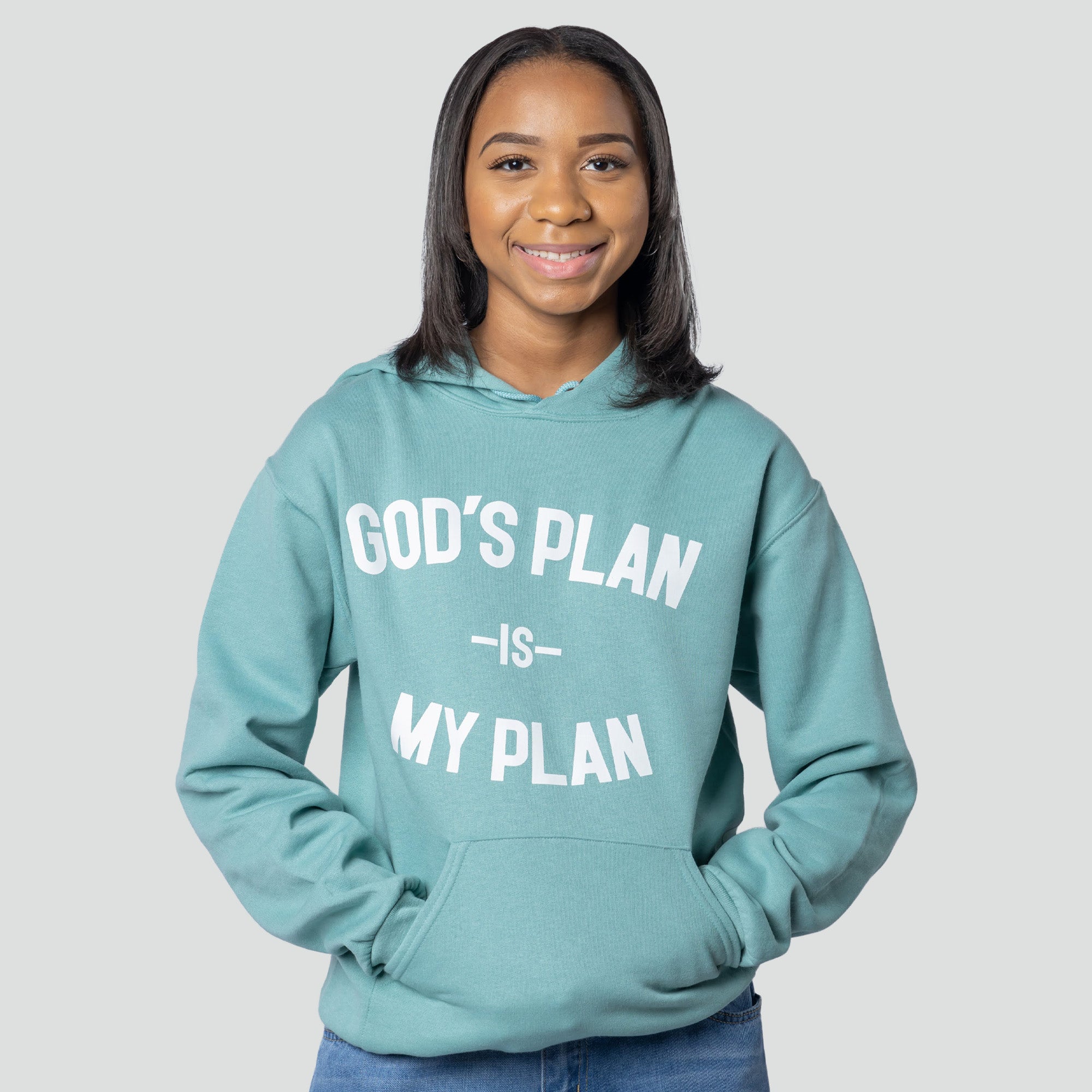 3 Hoodie Bundle God's Plan My Plan (Sage/Carolina Blue/Sunset)