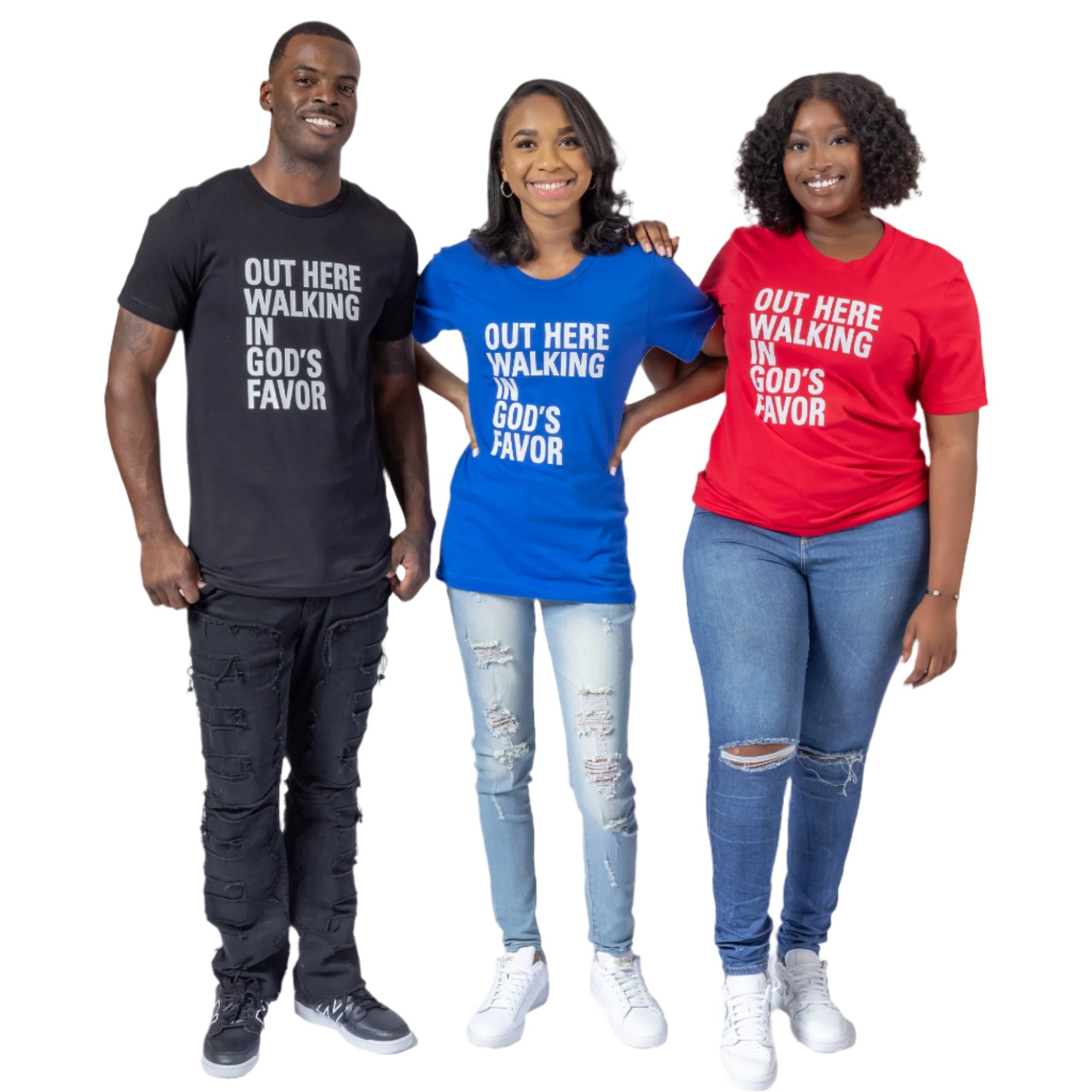 3 Tee Bundle Walking In God's Favor