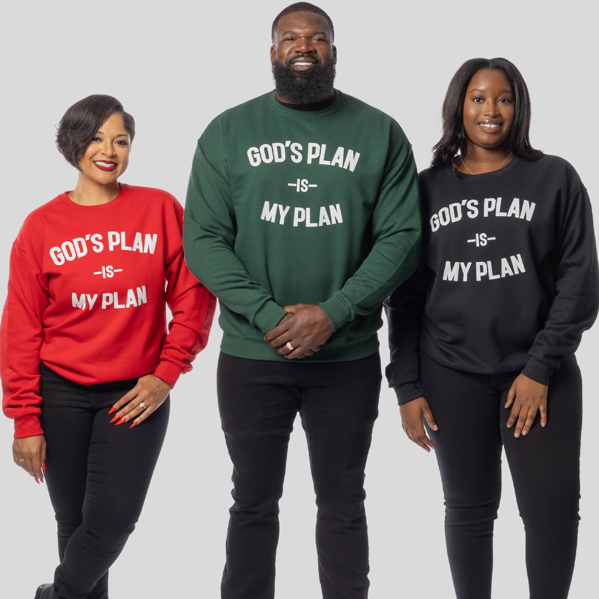 3 Crewneck Bundle God's Plan My Plan