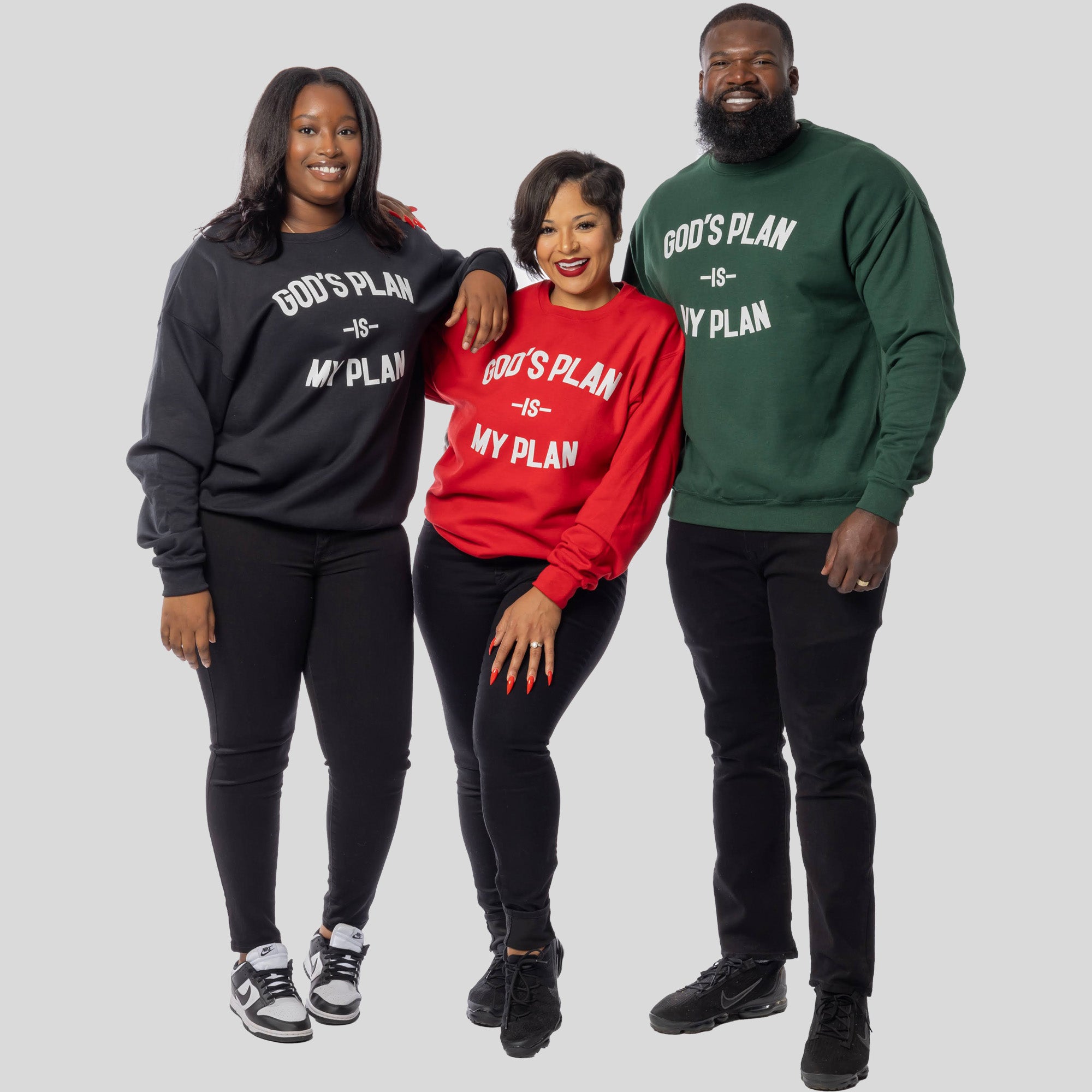 3 Crewneck Bundle God's Plan My Plan