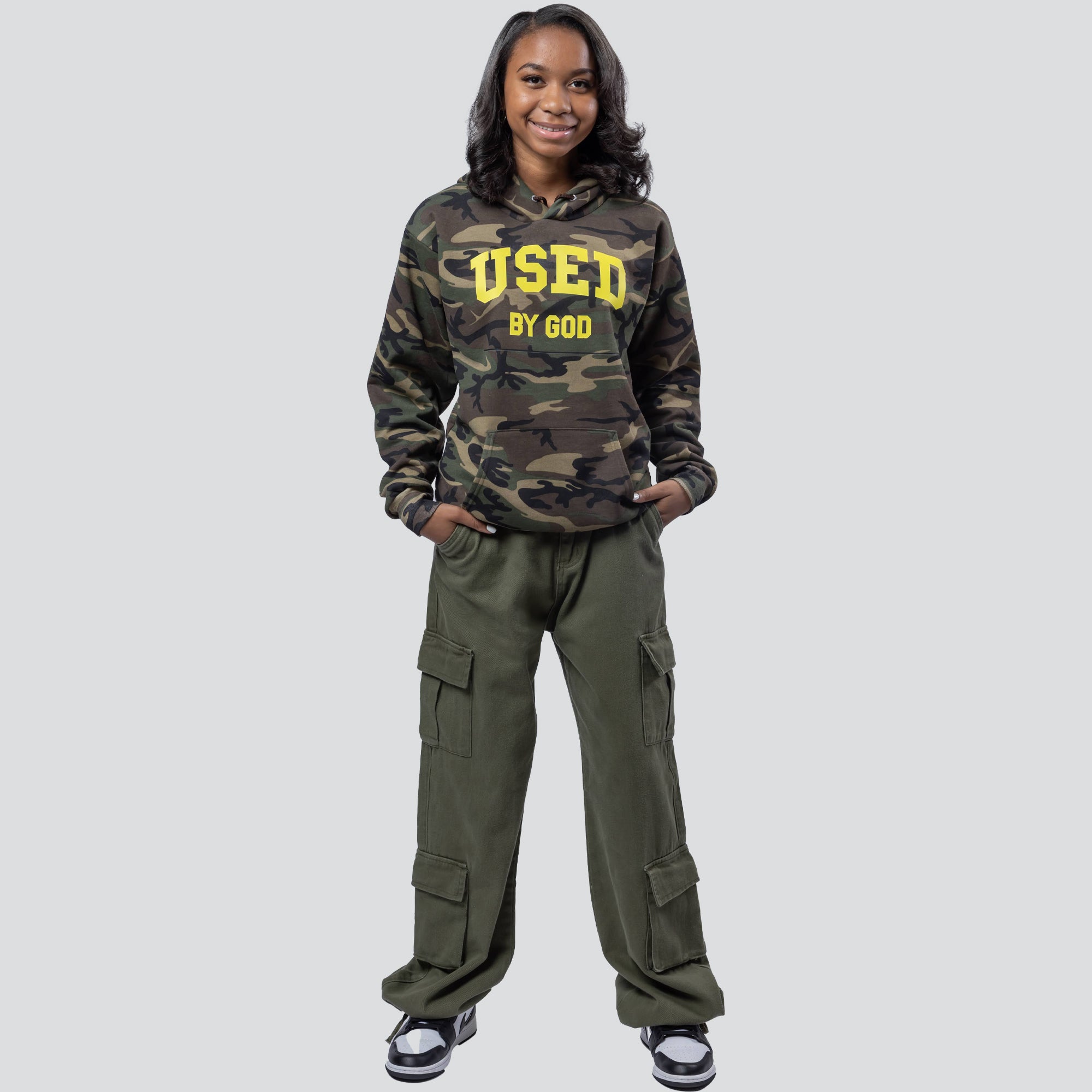 Used By God Collegiate Camo Gold