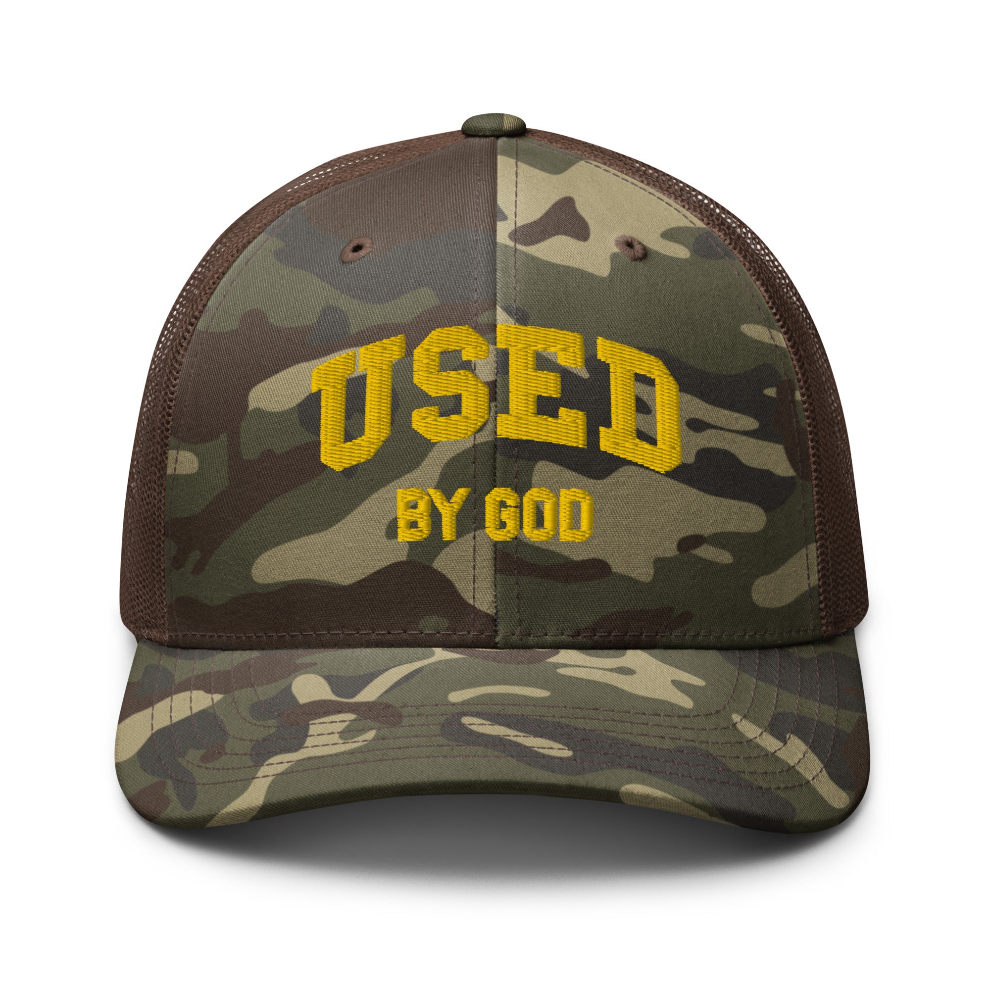 UBG Collegiate Camo Sun Trucker Hat, Used By God, Used By God Clothing, Christian Apparel, Christian Hats, Christian T-Shirts, Christian Clothing, God Shirts, Christian Sweatshirts, God Clothing, Jesus Hoodie, Jesus Clothes, God Is Dope, Art Of Homage, Red Letter Clothing, Elevated Faith, Active Faith Sports, Beacon Threads, God The Father Apparel