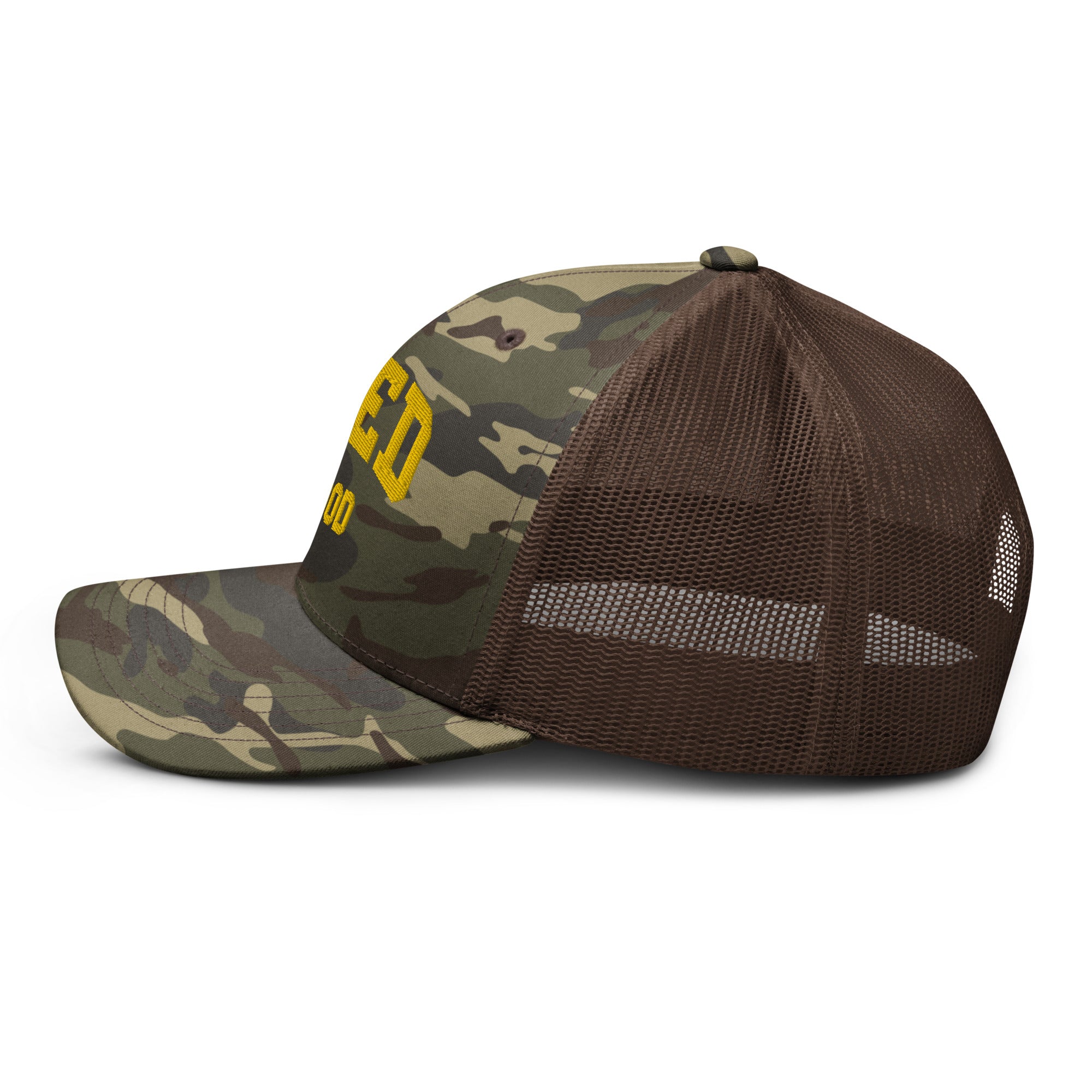 UBG Collegiate Camo Sun Trucker Hat