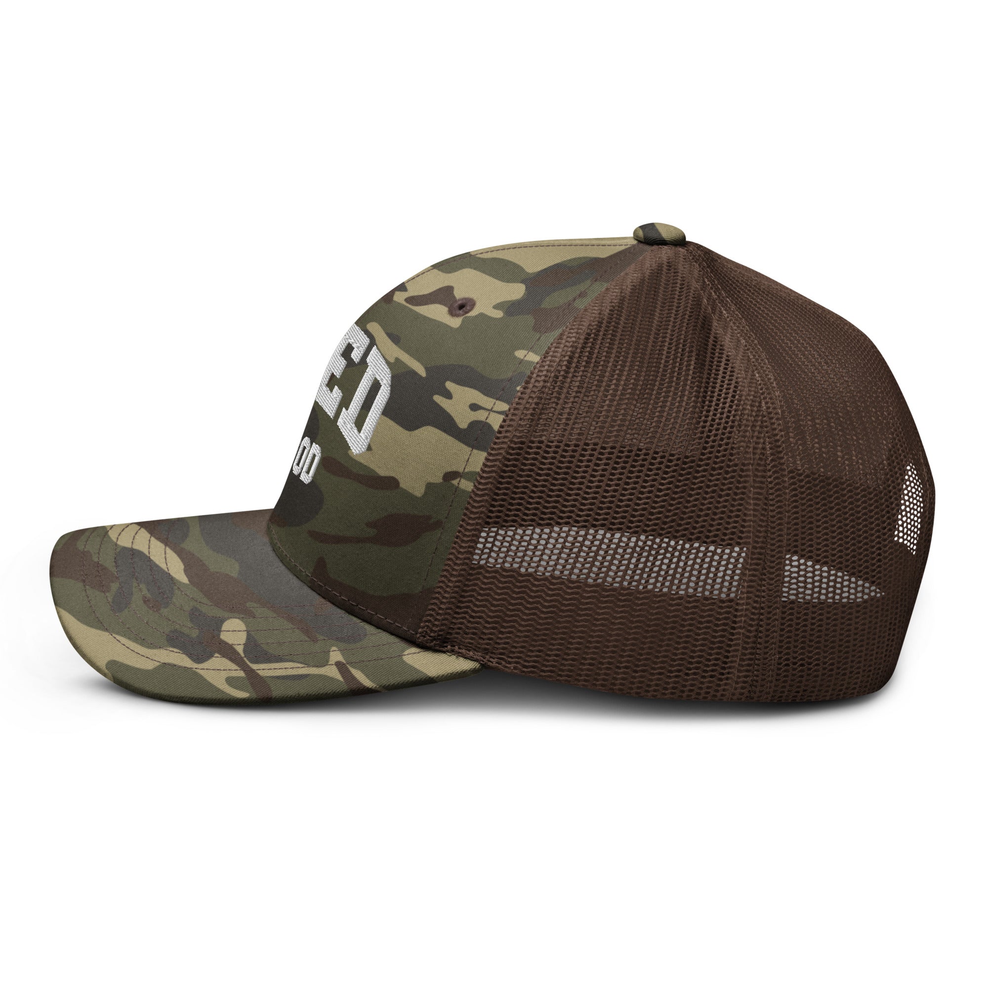 UBG Collegiate Camo Trucker Hat