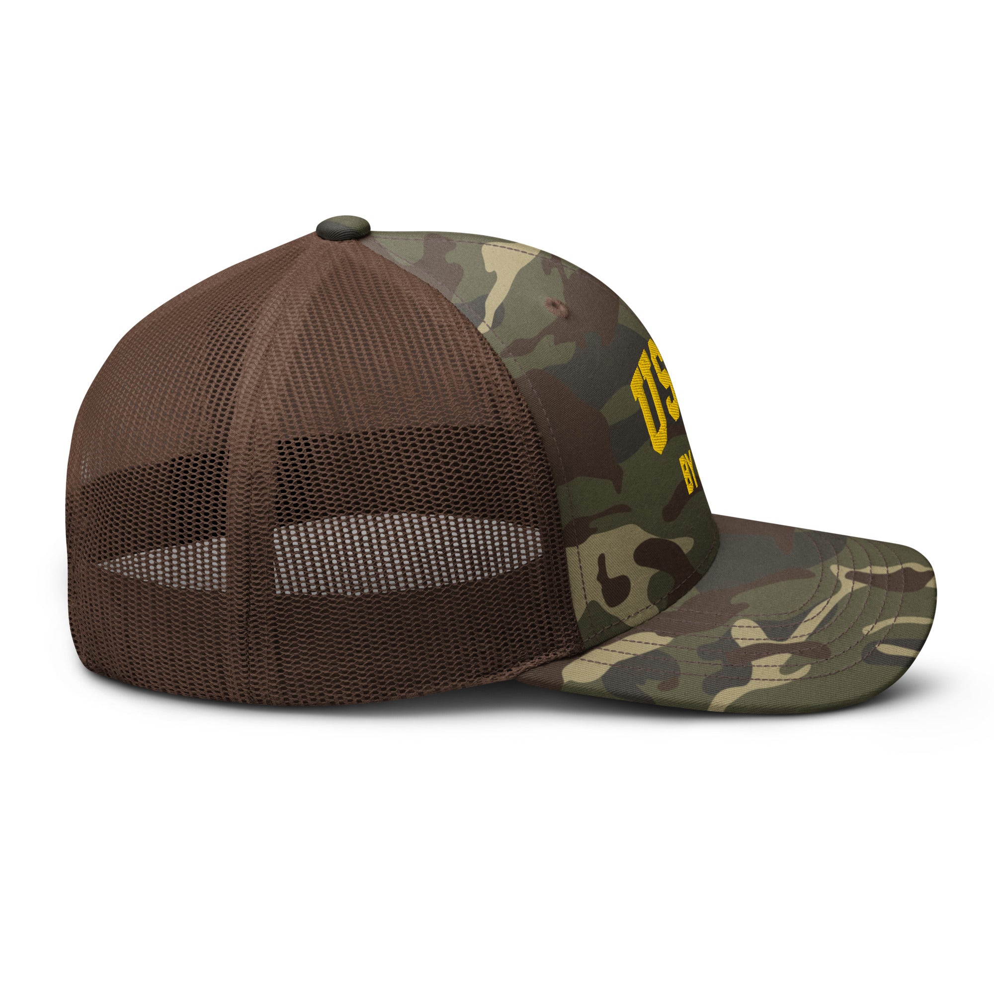 UBG Collegiate Camo Sun Trucker Hat