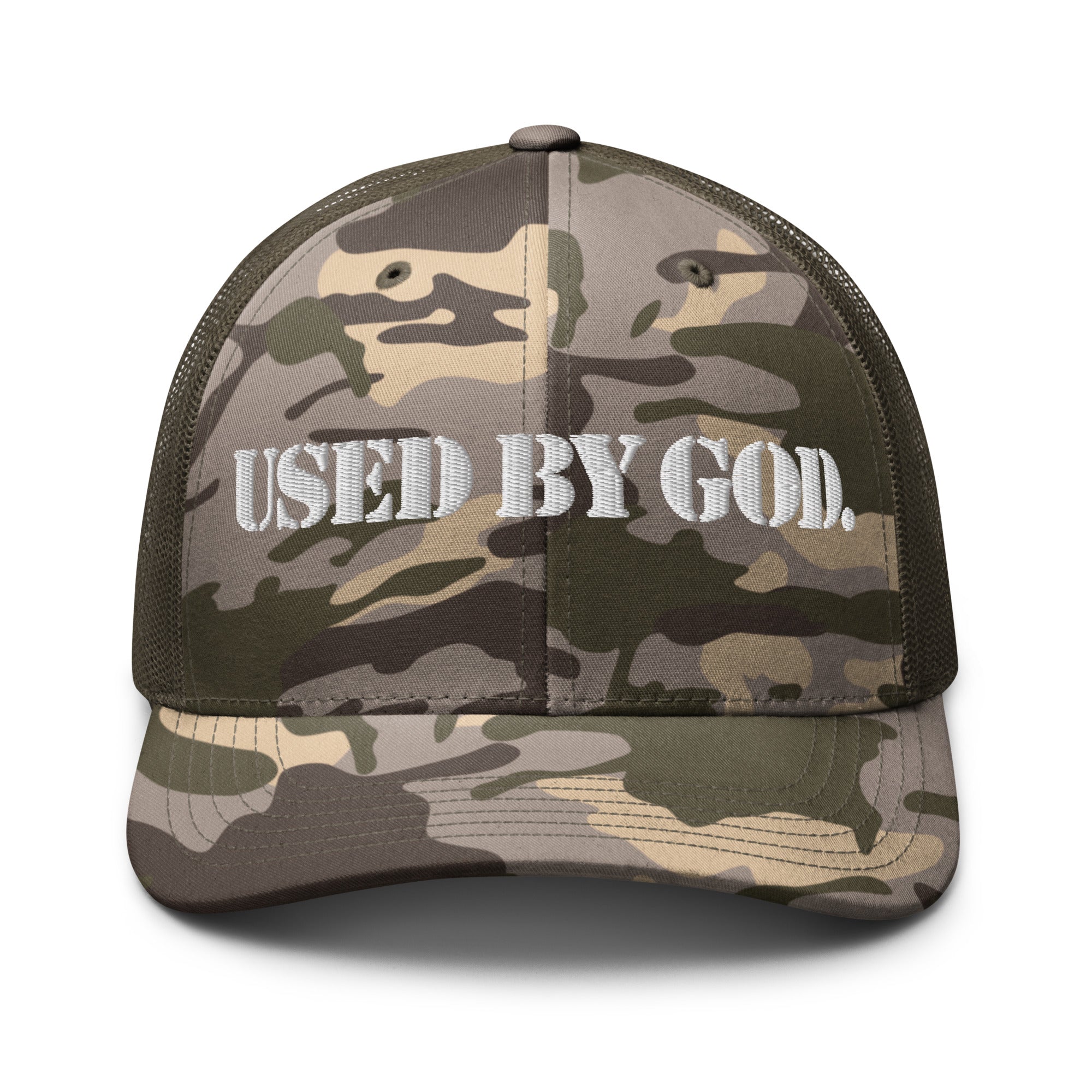 UBG Soldier Camo Trucker Hat, Used By God, Used By God Clothing, Christian Apparel, Christian Hats, Christian T-Shirts, Christian Clothing, God Shirts, Christian Sweatshirts, God Clothing, Jesus Hoodie, Jesus Clothes, God Is Dope, Art Of Homage, Red Letter Clothing, Elevated Faith, Active Faith Sports, Beacon Threads, God The Father Apparel