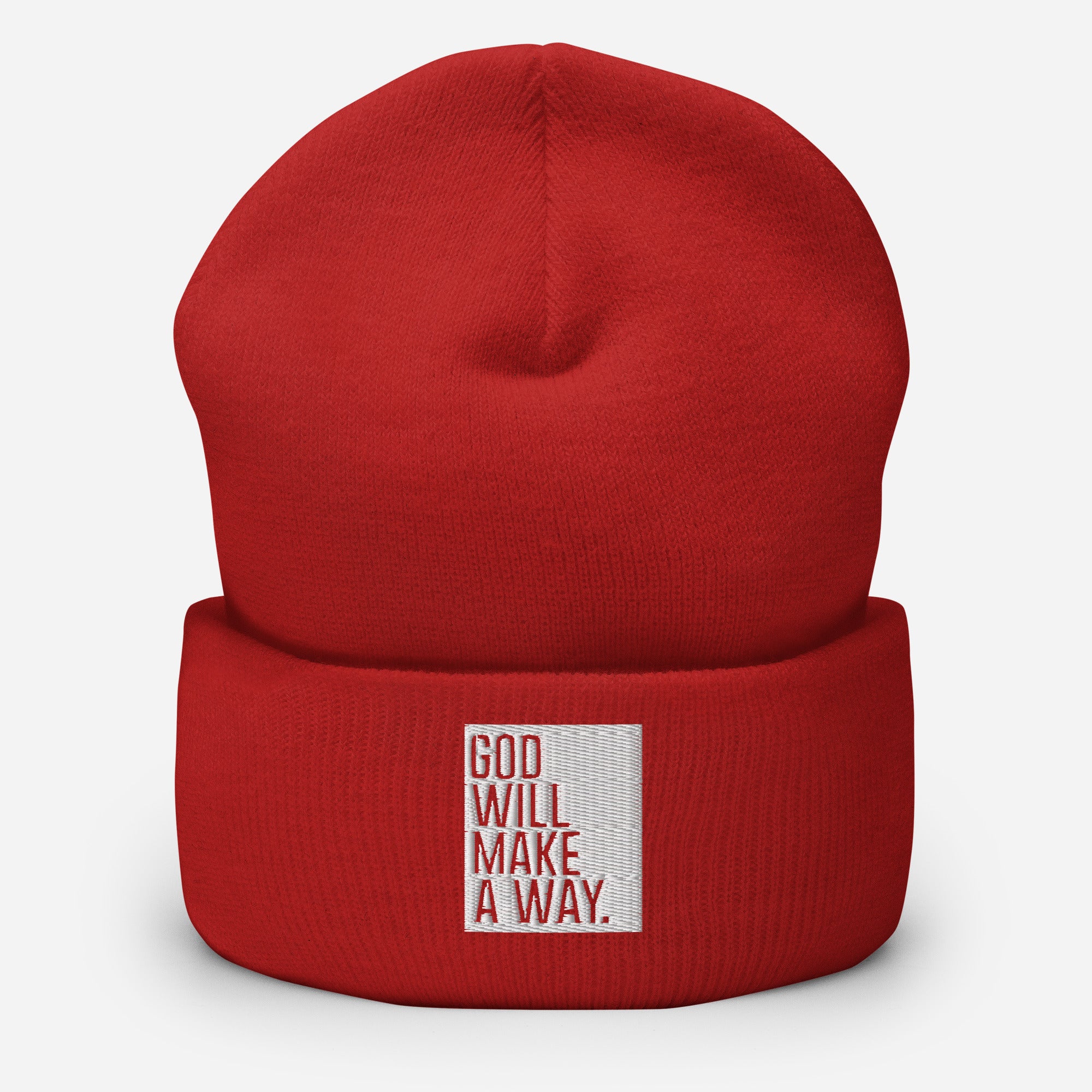 God Will Make A Way Beanie, Used By God, Used By God Clothing, Christian Apparel, Christian Hats, Christian T-Shirts, Christian Clothing, God Shirts, Christian Sweatshirts, God Clothing, Jesus Hoodie, Jesus Clothes, God Is Dope, Art Of Homage, Red Letter Clothing, Elevated Faith, Active Faith Sports, Beacon Threads, God The Father Apparel